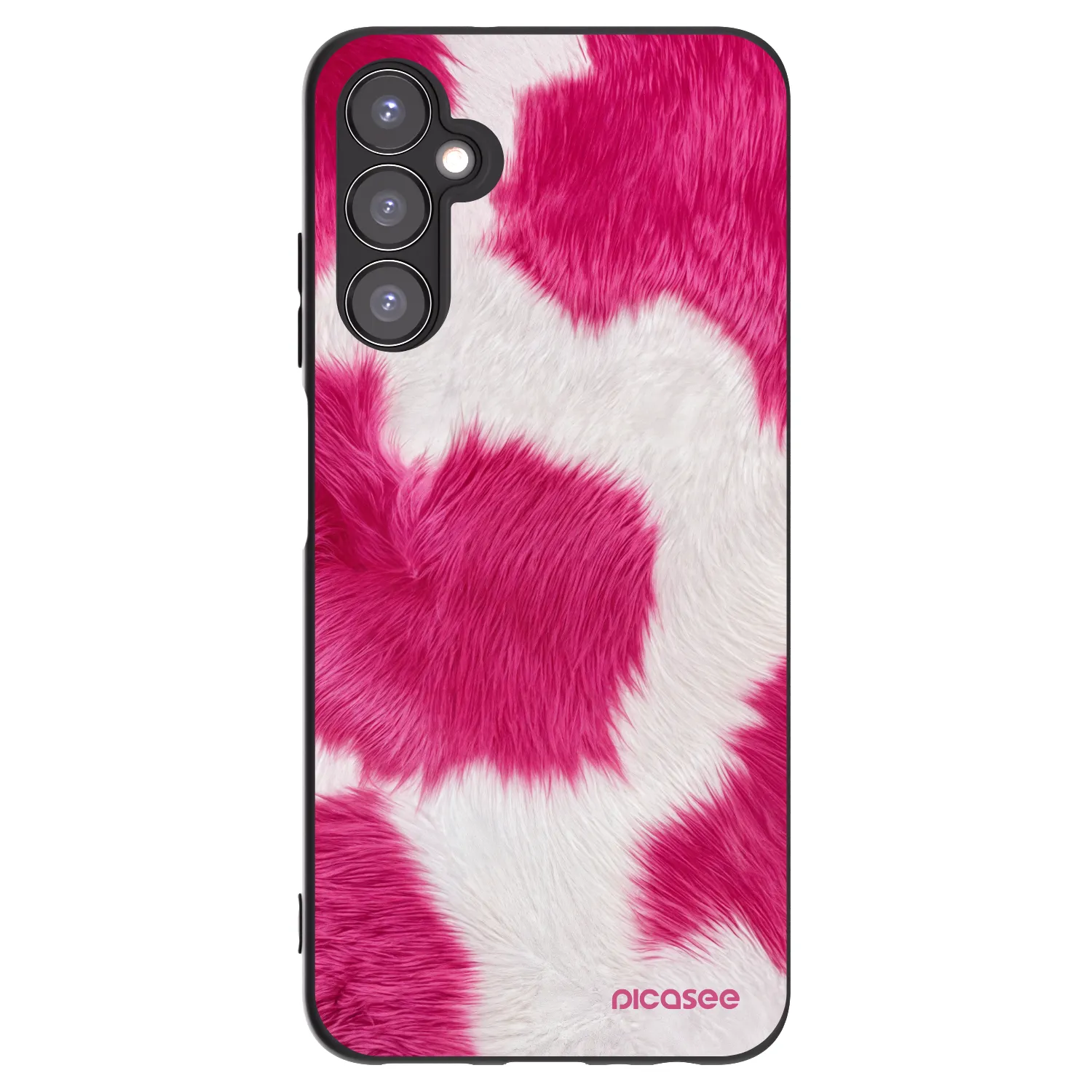 Picasee Μαύρη θήκη σιλικόνης για Samsung Galaxy A05s A057G - Pink Moo