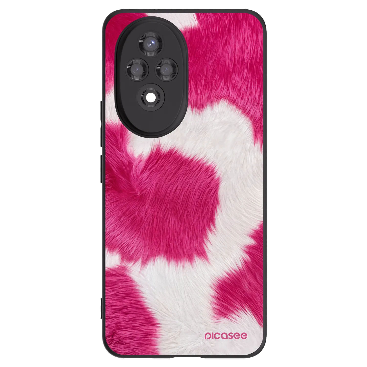 Picasee Μαύρη θήκη σιλικόνης για Honor 200 5G - Pink Moo