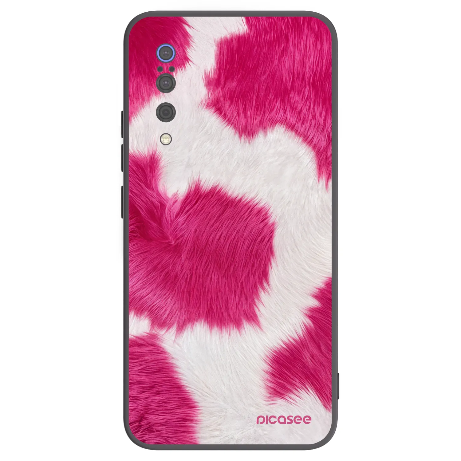 Picasee Μαύρη θήκη σιλικόνης για Xiaomi Mi 9 - Pink Moo