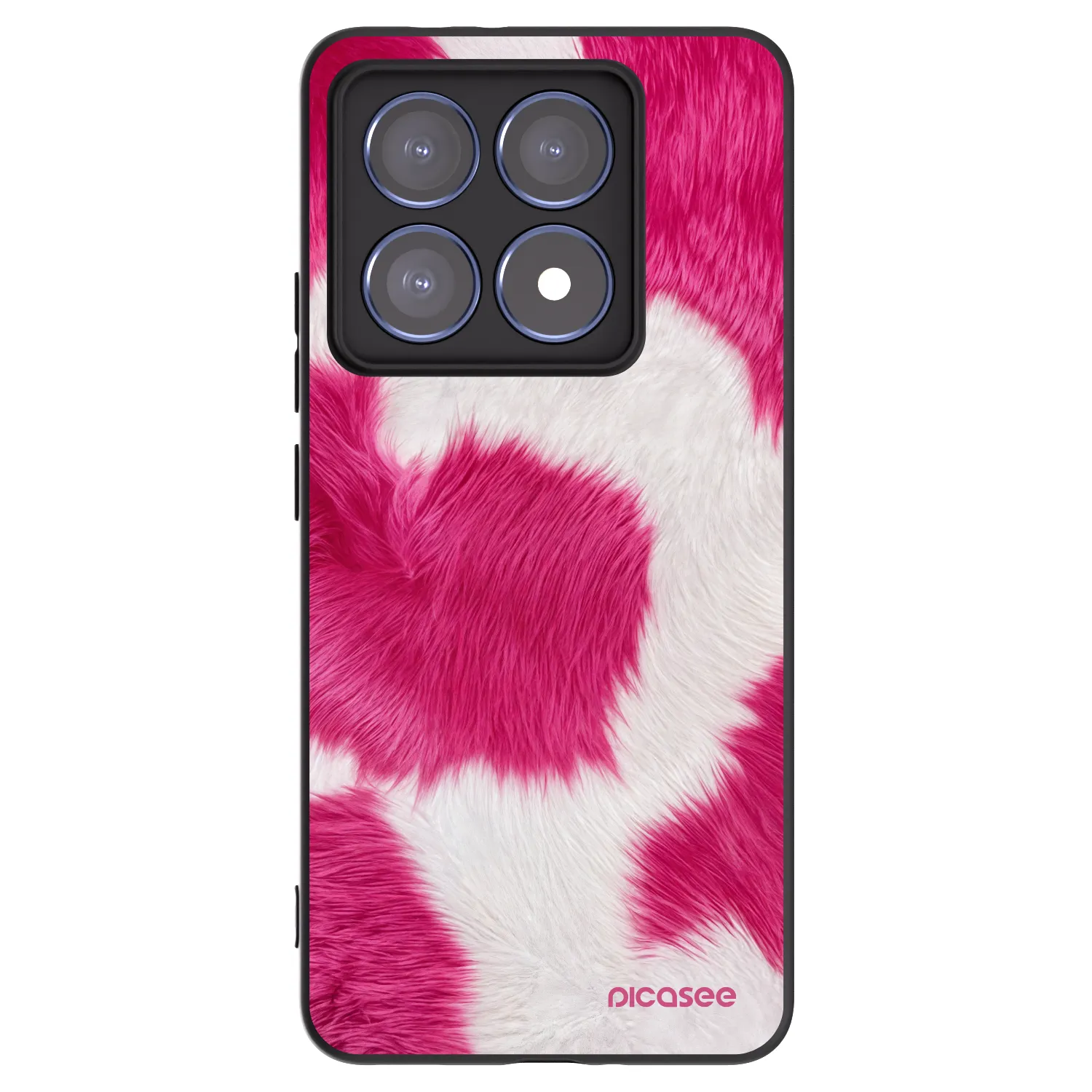 Picasee Μαύρη θήκη σιλικόνης για Xiaomi 14T Pro - Pink Moo