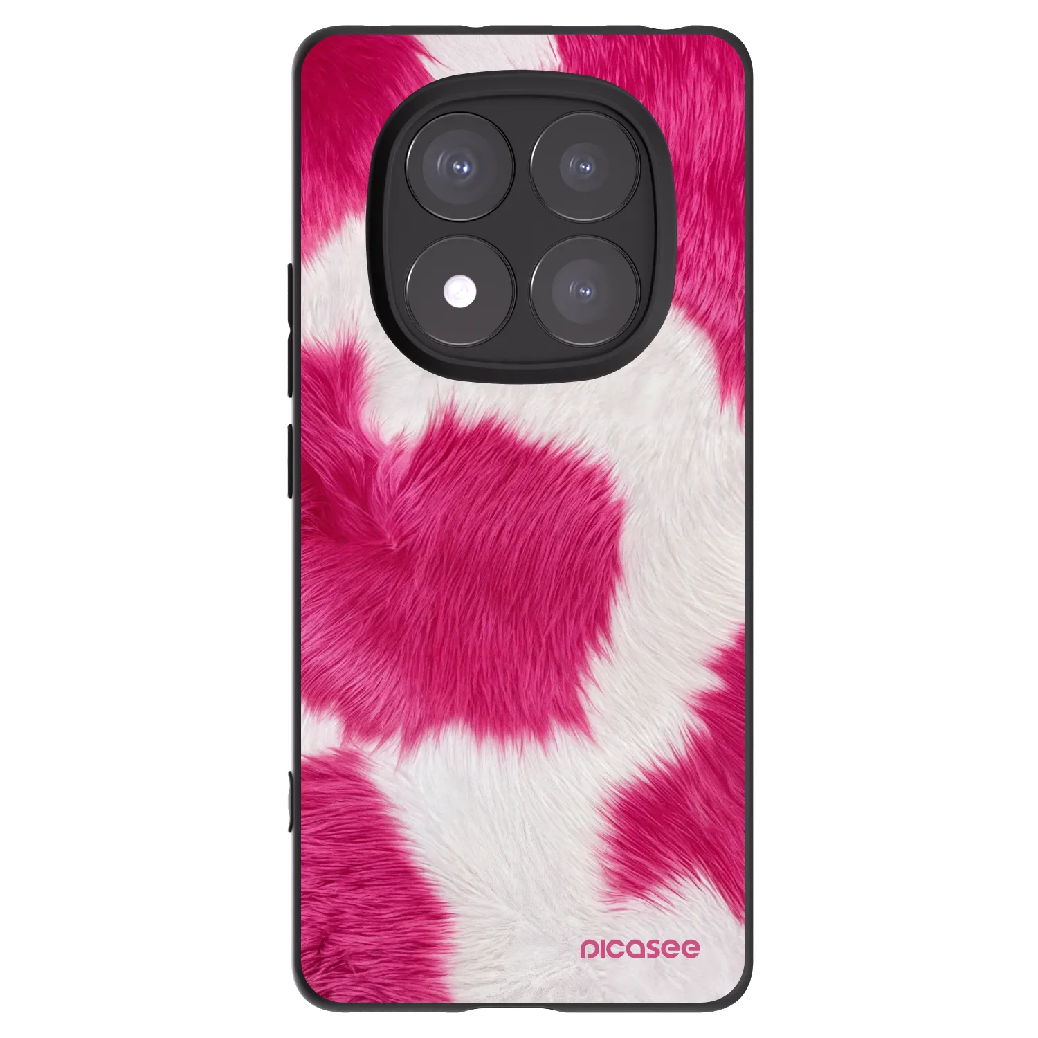 Picasee Μαύρη θήκη σιλικόνης για Xiaomi Redmi Note 14 Pro+ 5G - Pink Moo