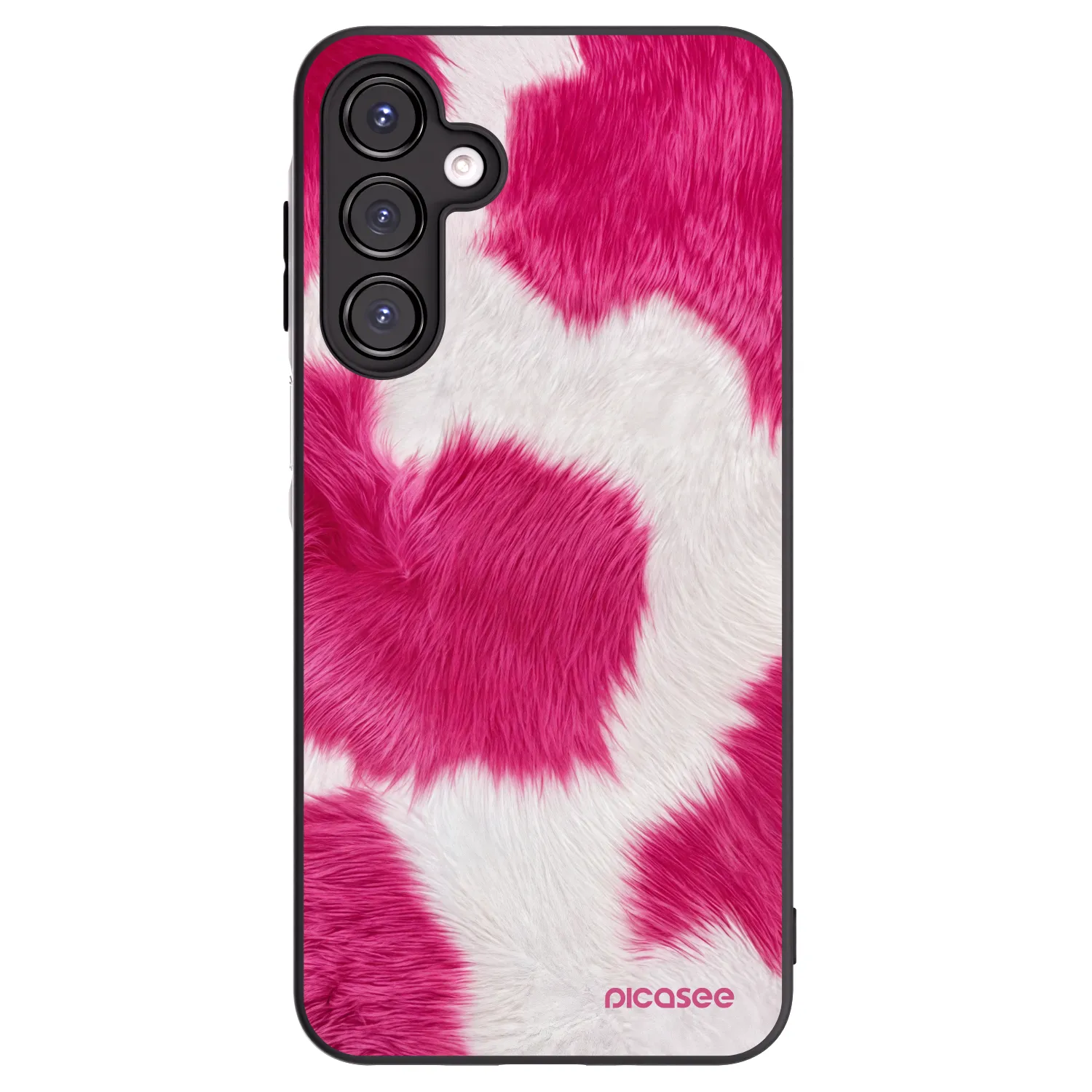 Picasee Μαύρη θήκη σιλικόνης για Samsung Galaxy A16 5G - Pink Moo
