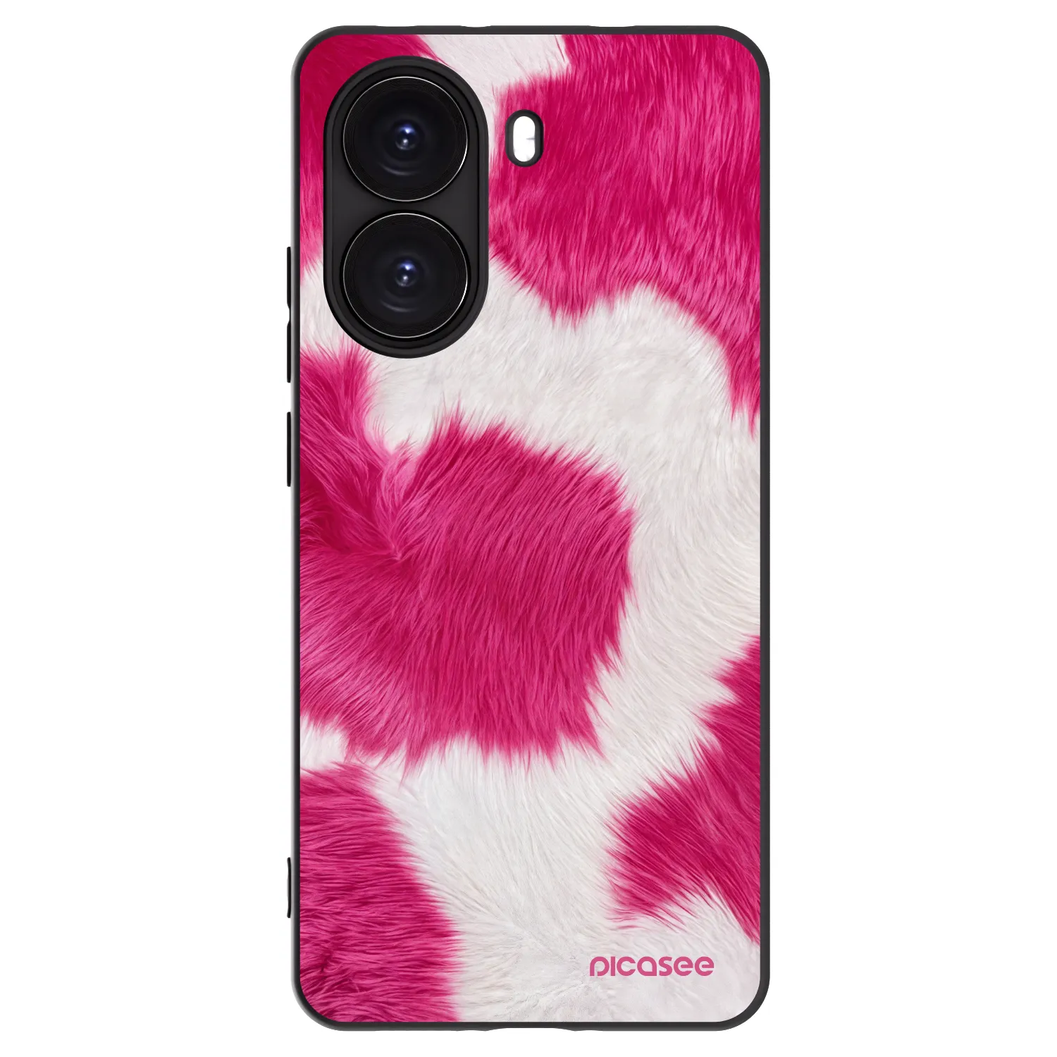 Picasee Μαύρη θήκη σιλικόνης για Xiaomi Poco X7 Pro 5G - Pink Moo