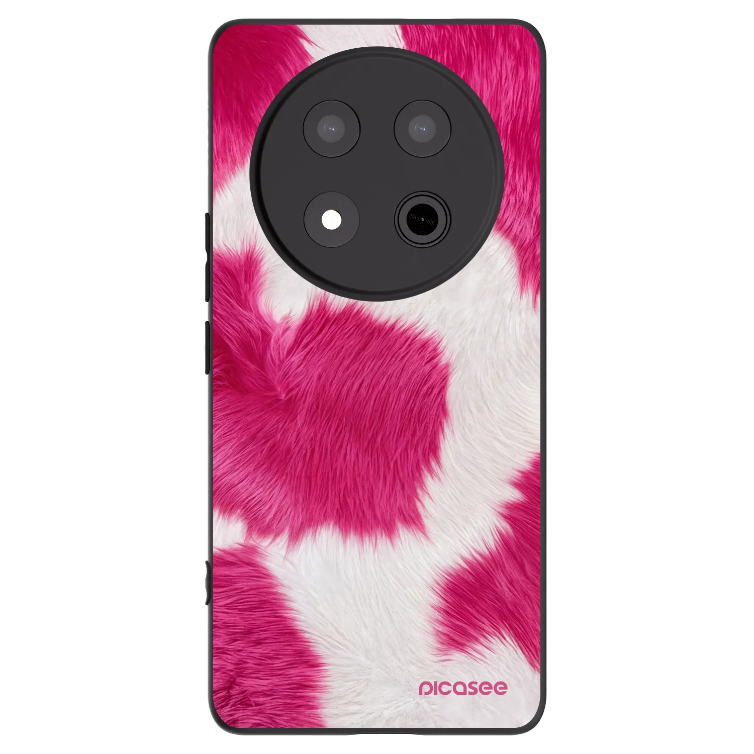 Picasee Μαύρη θήκη σιλικόνης για Honor Magic7 Lite 5G - Pink Moo
