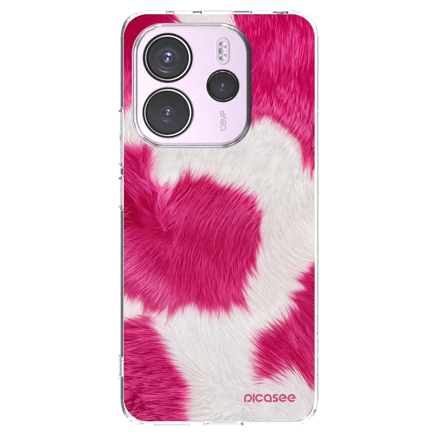 Picasee διαφανής θήκη σιλικόνης Xiaomi Redmi Note 14 4G - Pink Moo