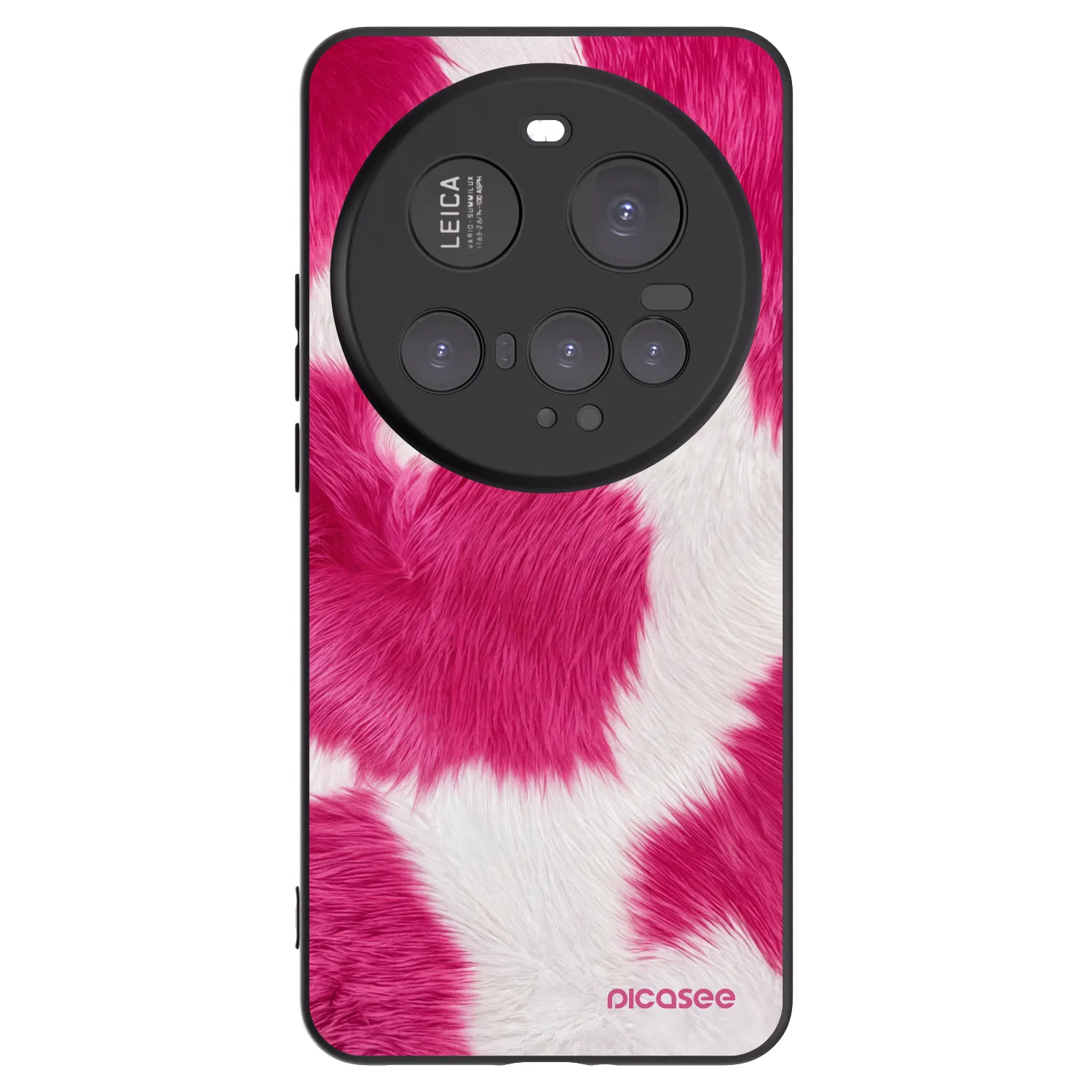 Picasee Μαύρη θήκη σιλικόνης για Xiaomi 15 Ultra - Pink Moo