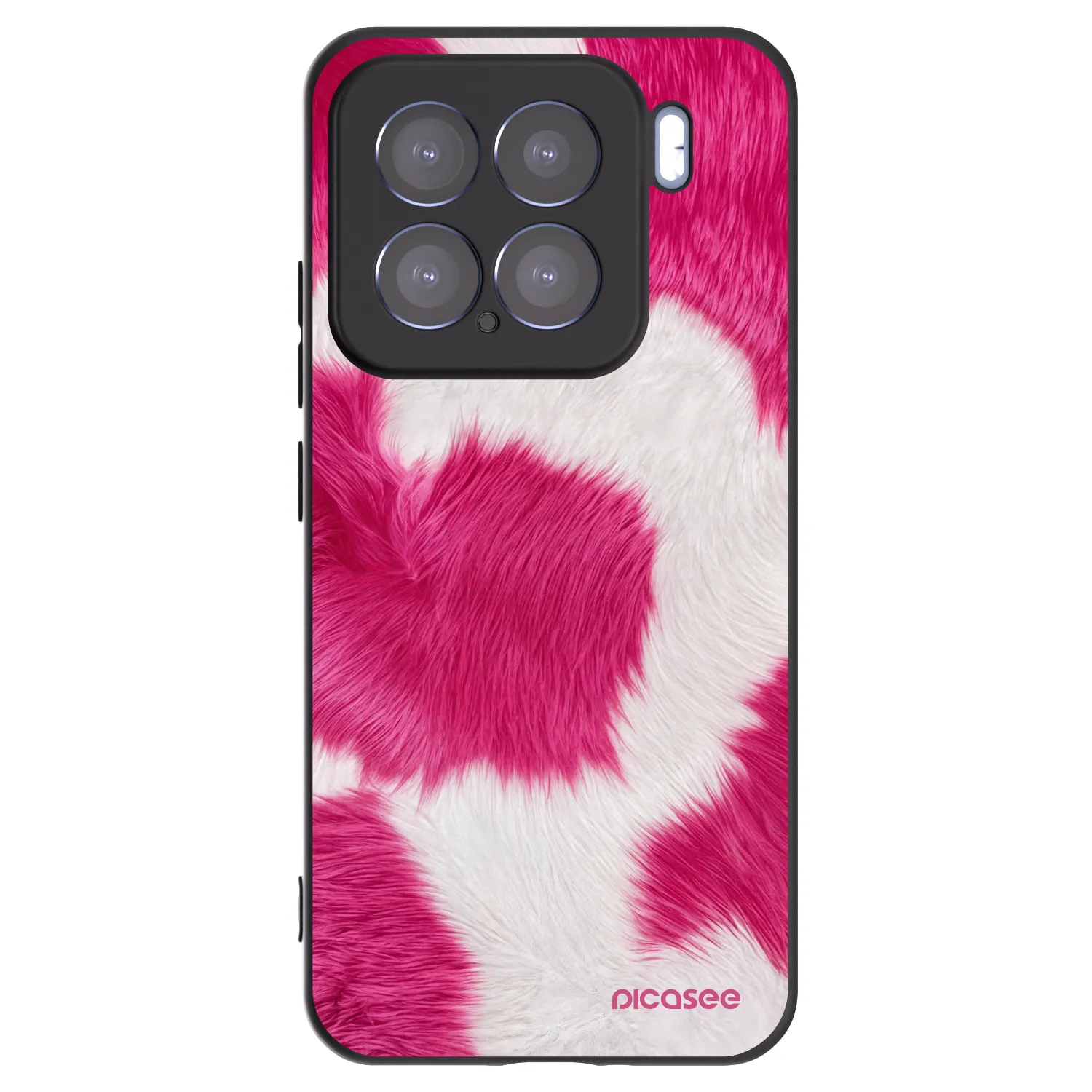Picasee Μαύρη θήκη σιλικόνης για Xiaomi 15 - Pink Moo