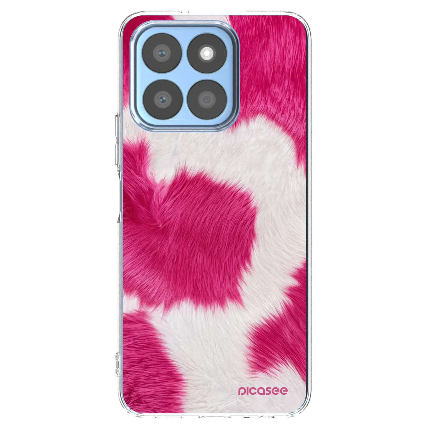 Picasee διαφανής θήκη σιλικόνης Honor X8c - Pink Moo