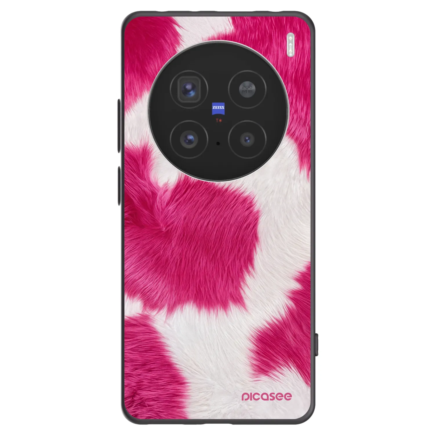 Picasee Μαύρη θήκη σιλικόνης για Vivo X200 Pro - Pink Moo