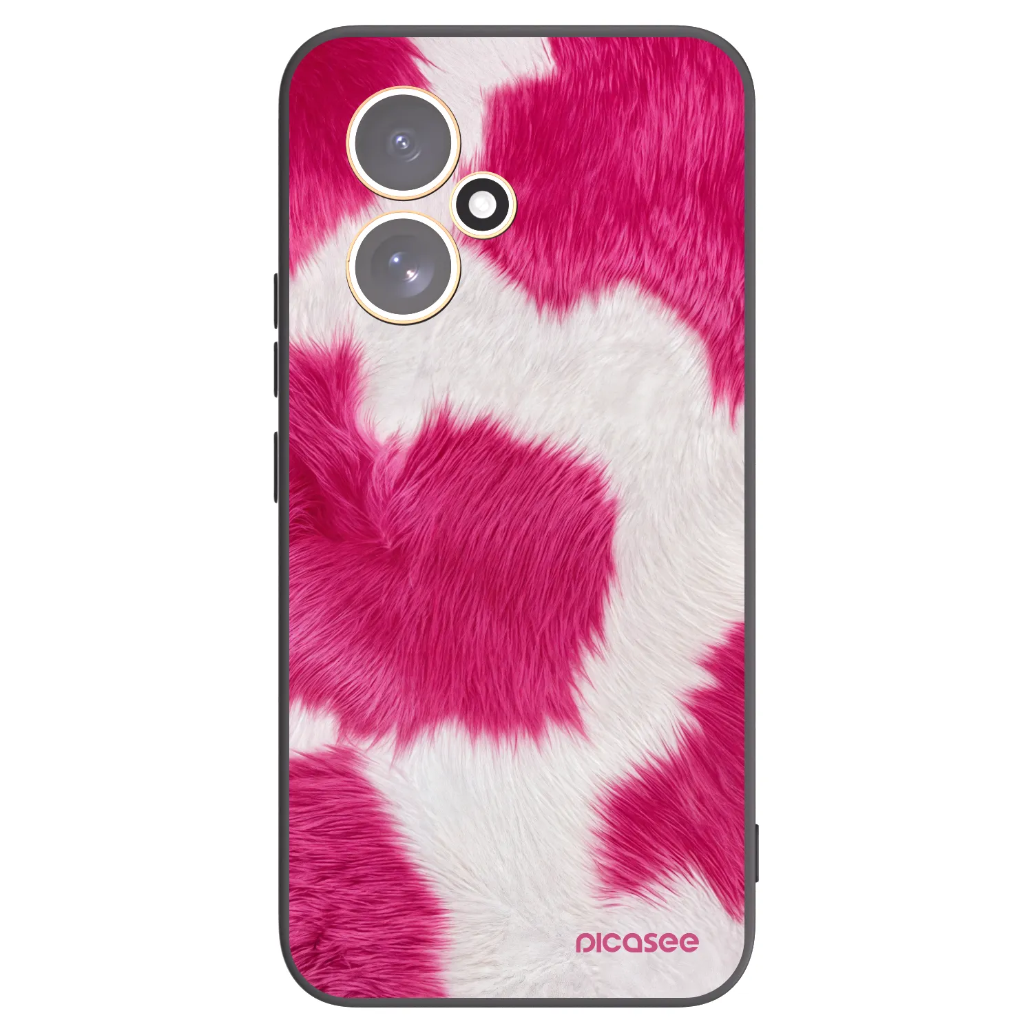 Picasee Μαύρη θήκη σιλικόνης για Honor 400 5G - Pink Moo