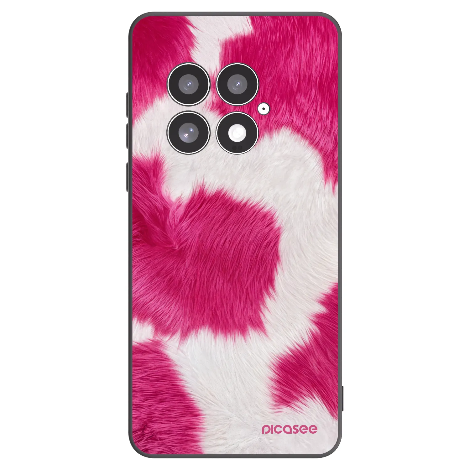 Picasee Μαύρη θήκη σιλικόνης για OnePlus 13 5G - Pink Moo