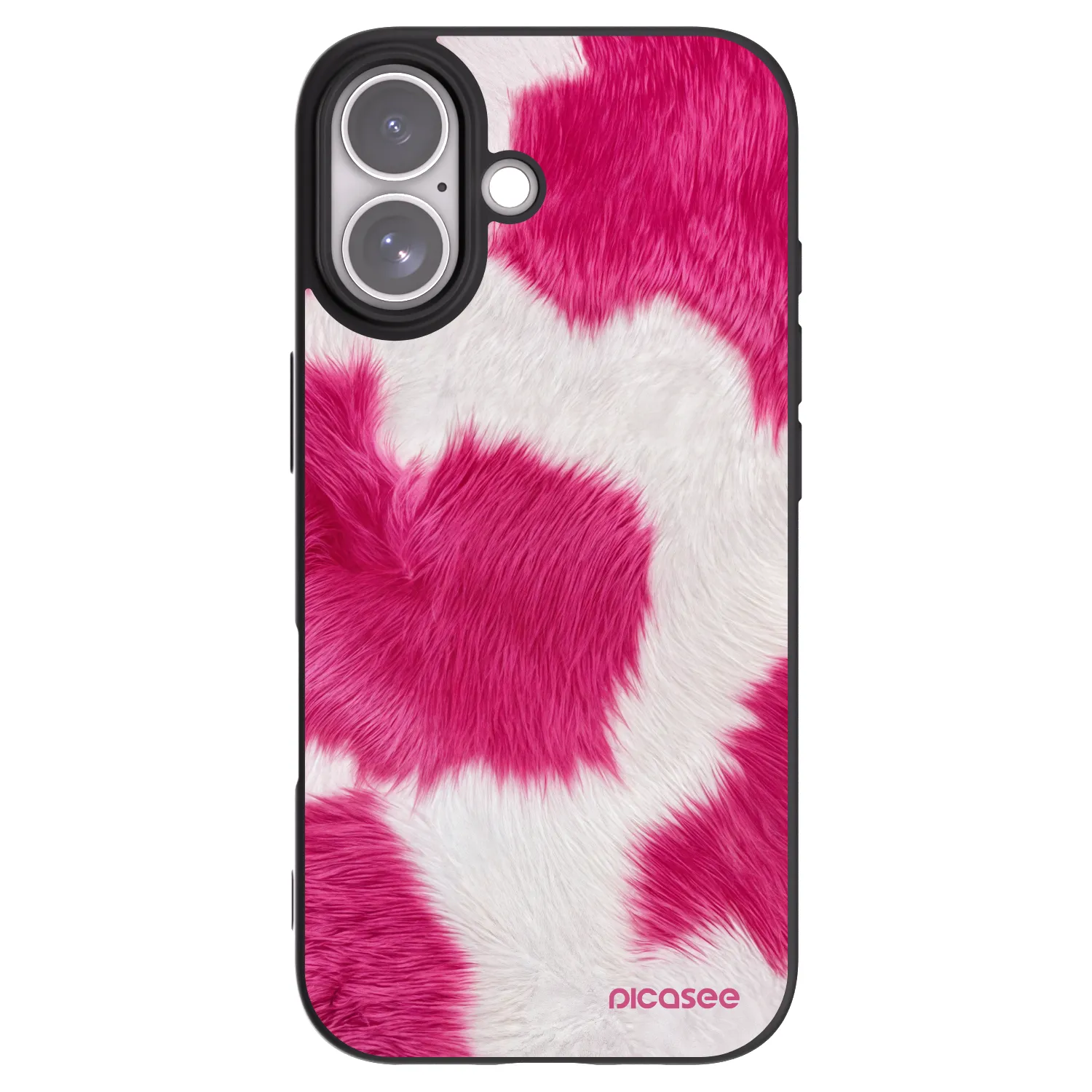 Picasee Μαύρη θήκη σιλικόνης για Apple iPhone 17 - Pink Moo