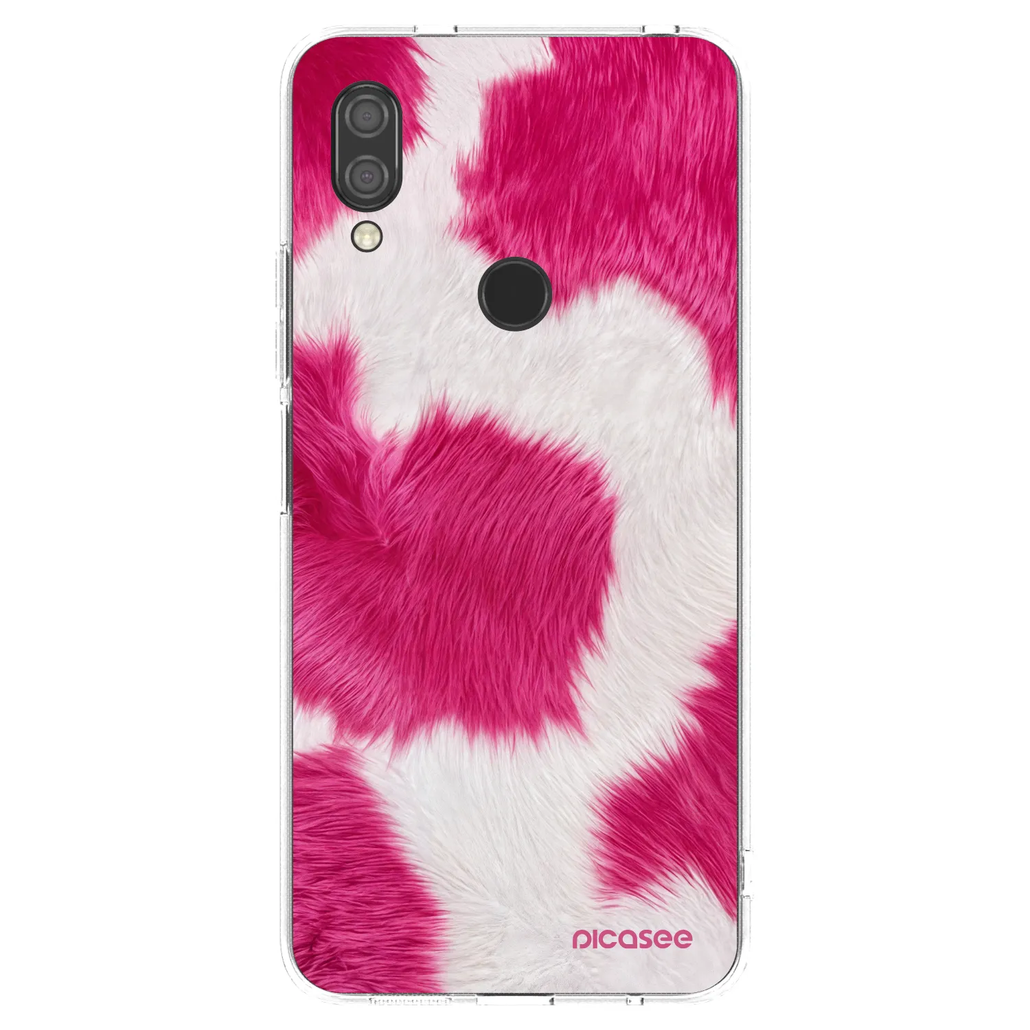 Picasee διαφανής θήκη σιλικόνης Xiaomi Redmi 7 - Pink Moo