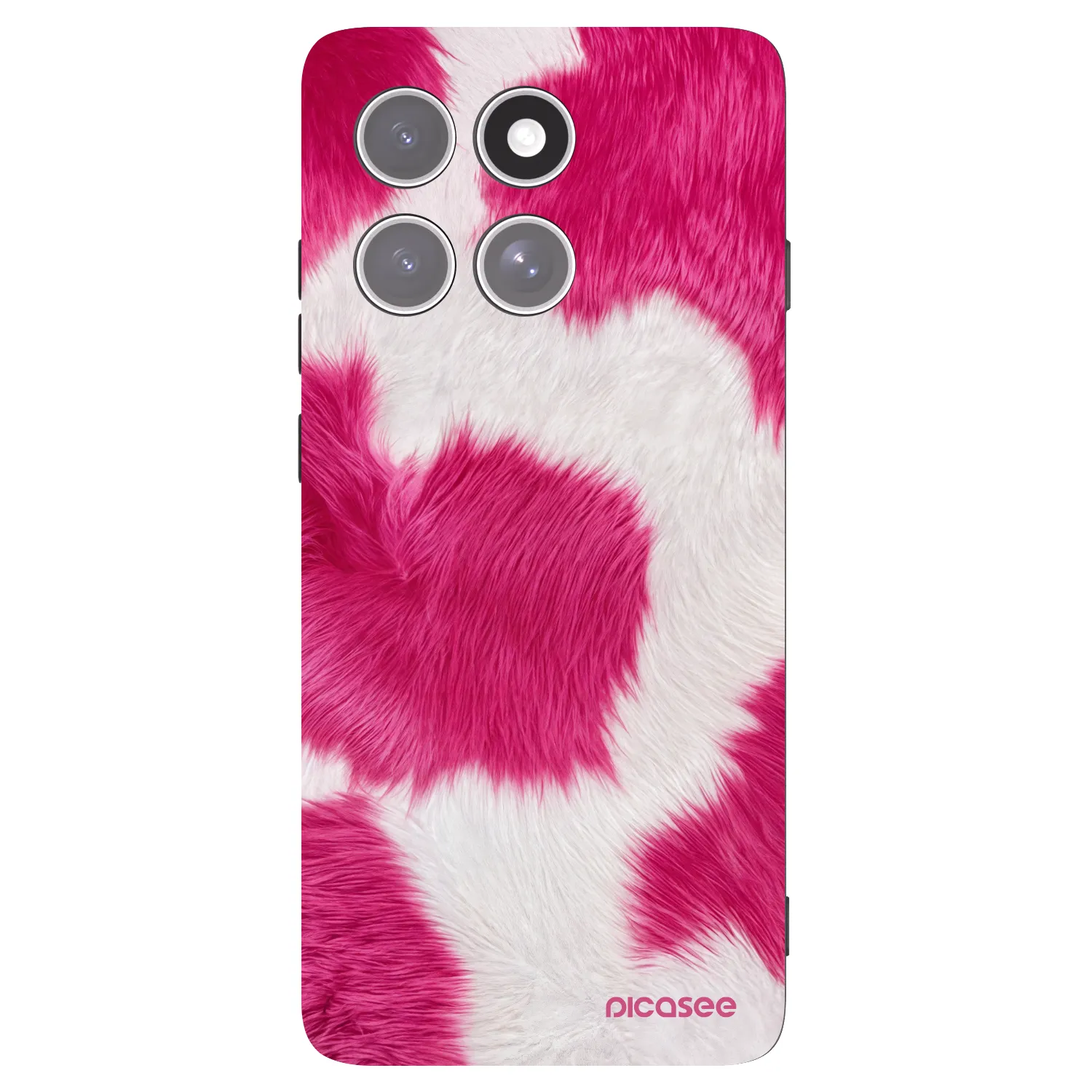 Picasee Μαύρη θήκη σιλικόνης για Motorola Edge 60 Pro - Pink Moo
