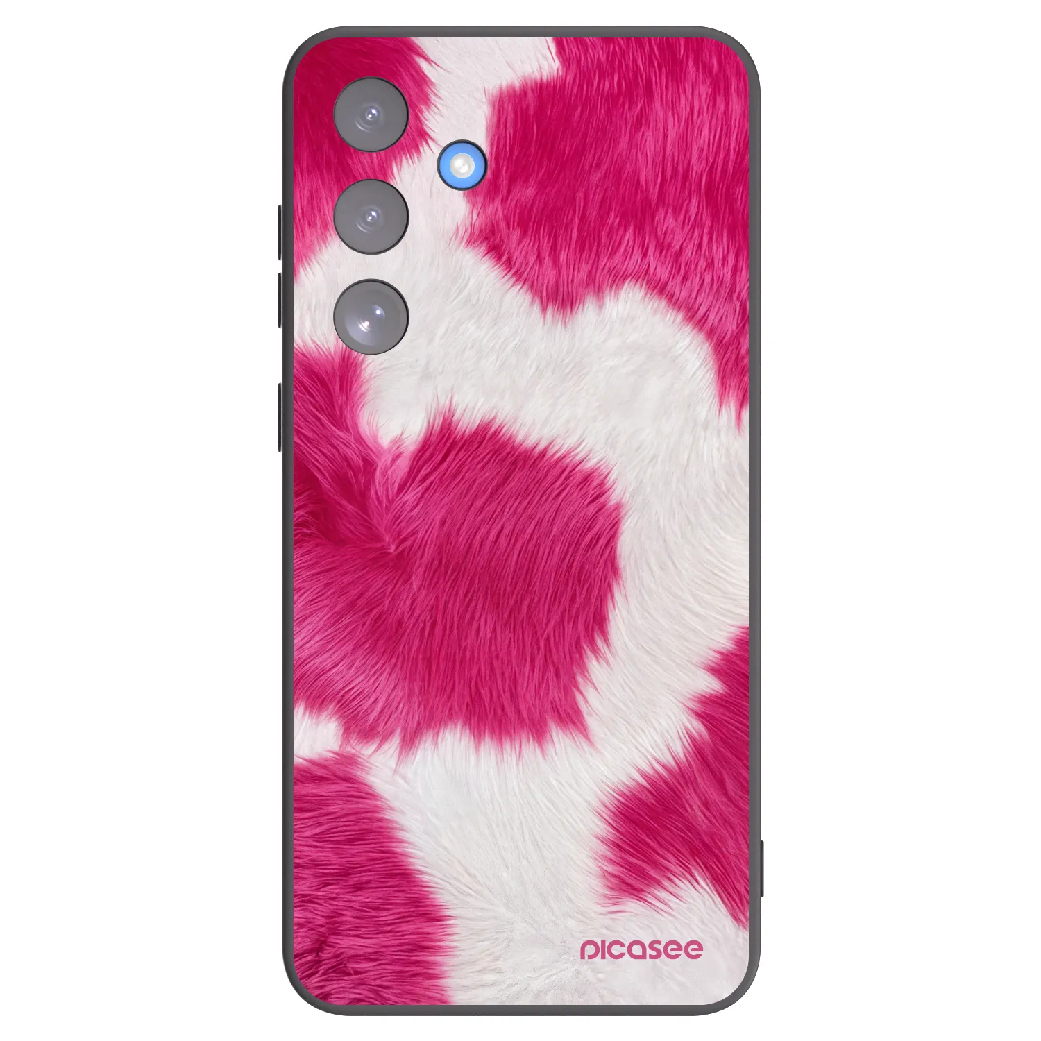 Picasee Μαύρη θήκη σιλικόνης για Samsung Galaxy S25 FE 5G - Pink Moo