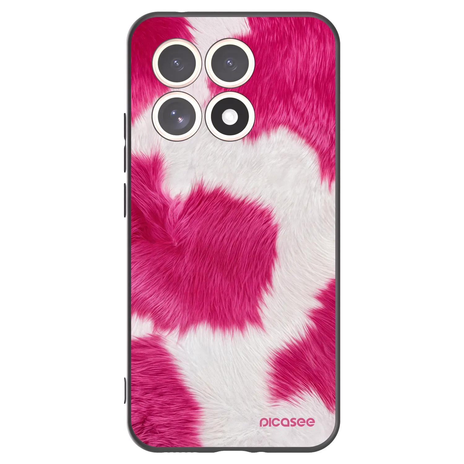 Picasee Μαύρη θήκη σιλικόνης για Xiaomi 15T - Pink Moo