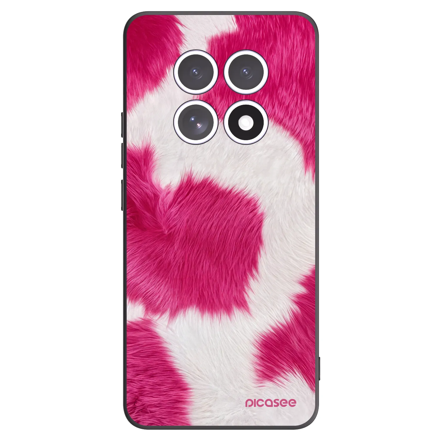 Picasee Μαύρη θήκη σιλικόνης για Xiaomi Redmi Note 15 - Pink Moo