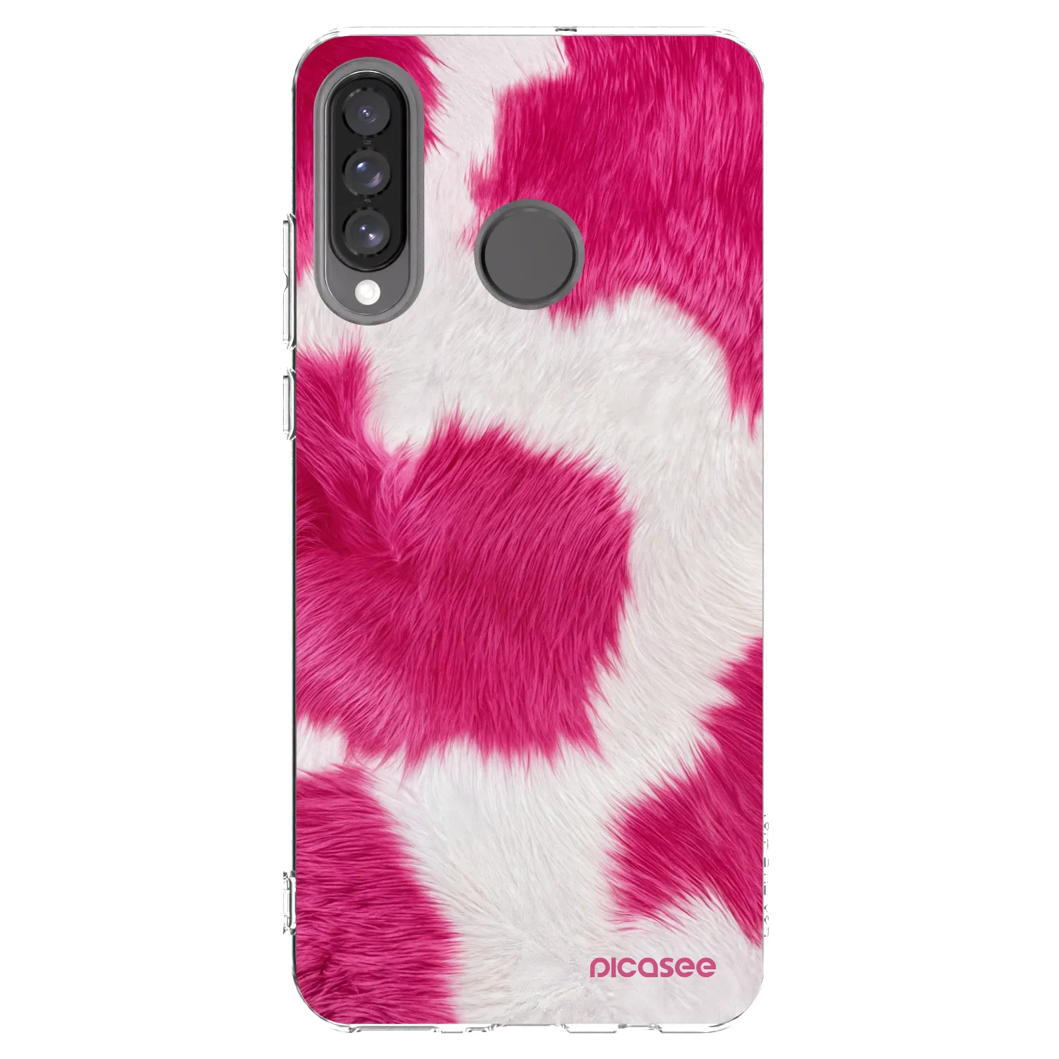 Picasee διαφανής θήκη σιλικόνης Huawei P30 Lite - Pink Moo