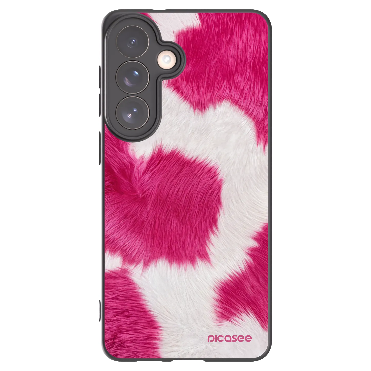Picasee Μαύρη θήκη σιλικόνης για Samsung Galaxy S26+ - Pink Moo