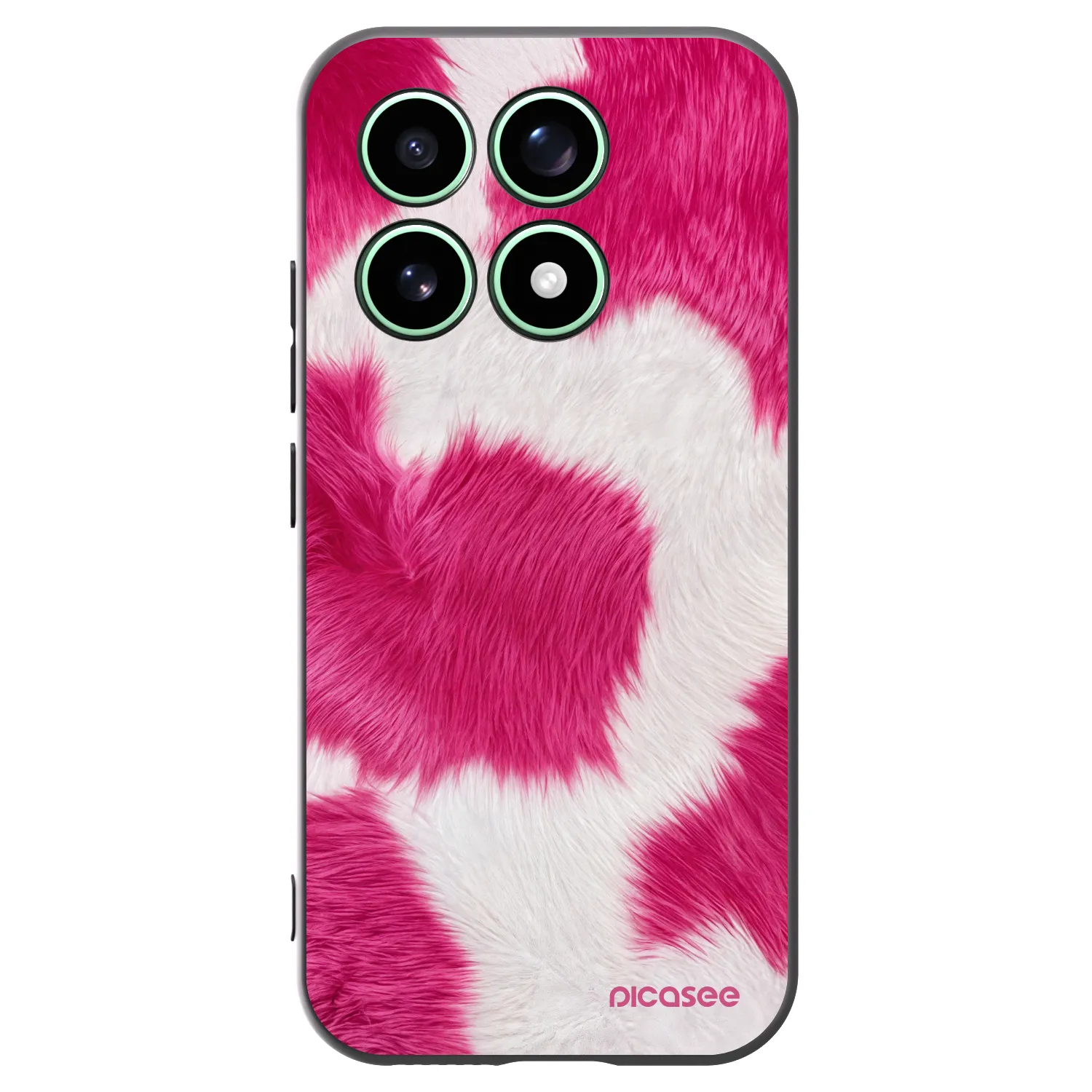 Picasee Μαύρη θήκη σιλικόνης για Xiaomi 17 - Pink Moo
