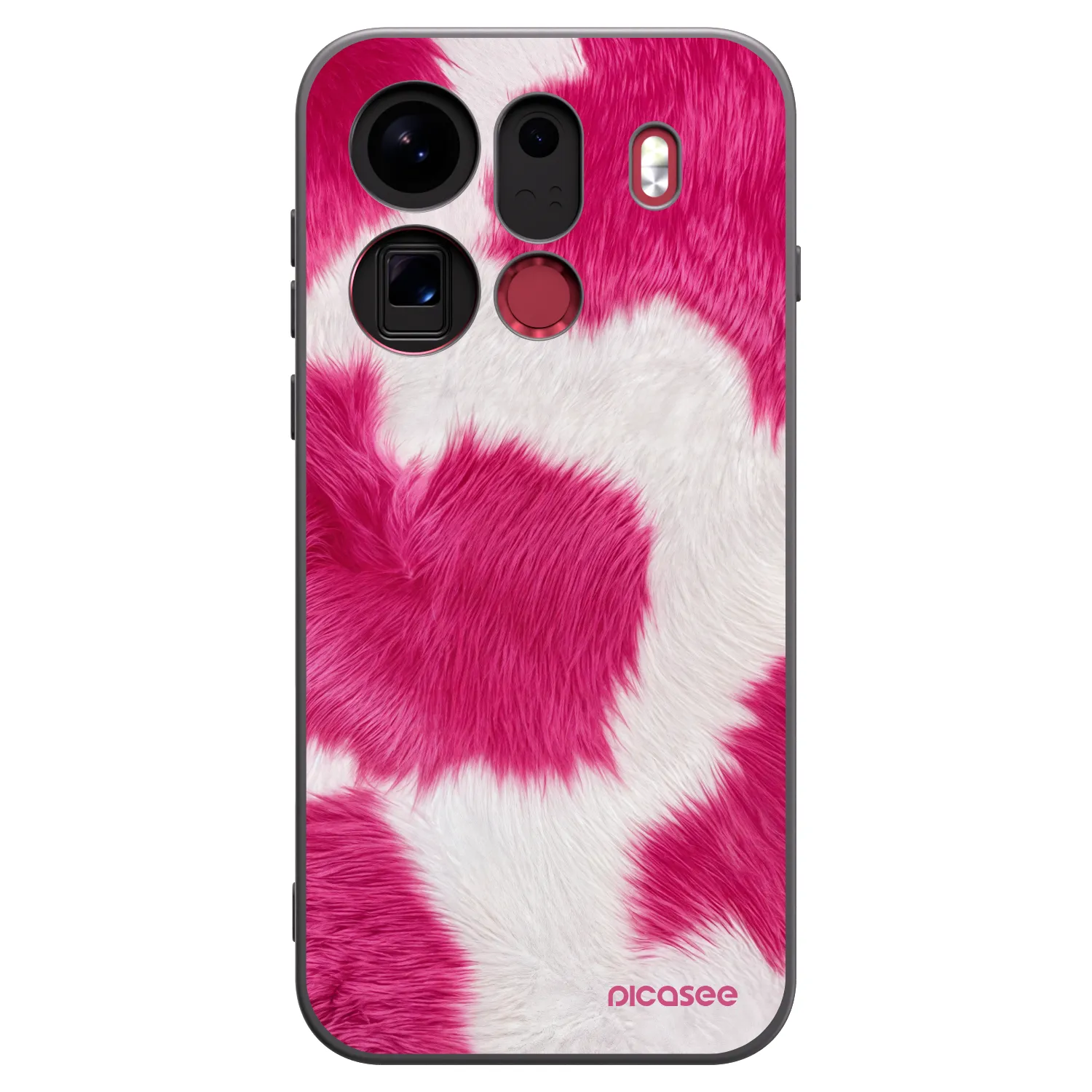 Picasee Μαύρη θήκη σιλικόνης για OPPO Find X9 Pro - Pink Moo
