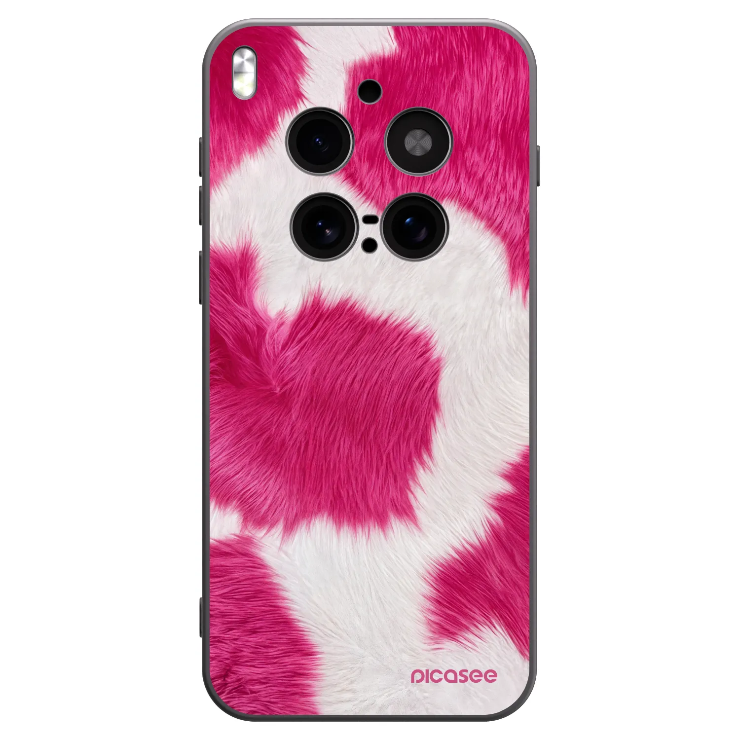 Picasee Μαύρη θήκη σιλικόνης για Vivo X300 Pro - Pink Moo