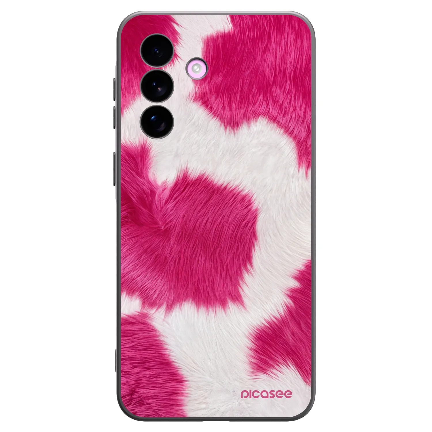 Picasee Μαύρη θήκη σιλικόνης για Samsung Galaxy A57 5G - Pink Moo
