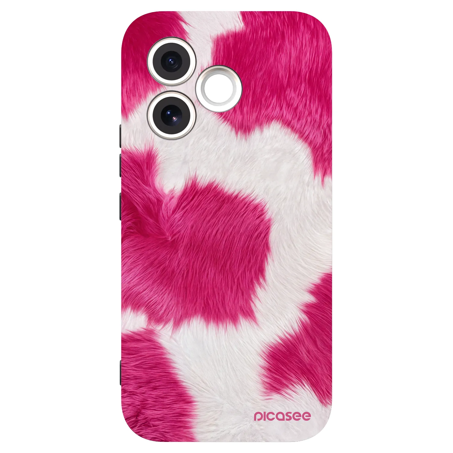 Picasee Μαύρη θήκη σιλικόνης για Honor 600 Lite - Pink Moo