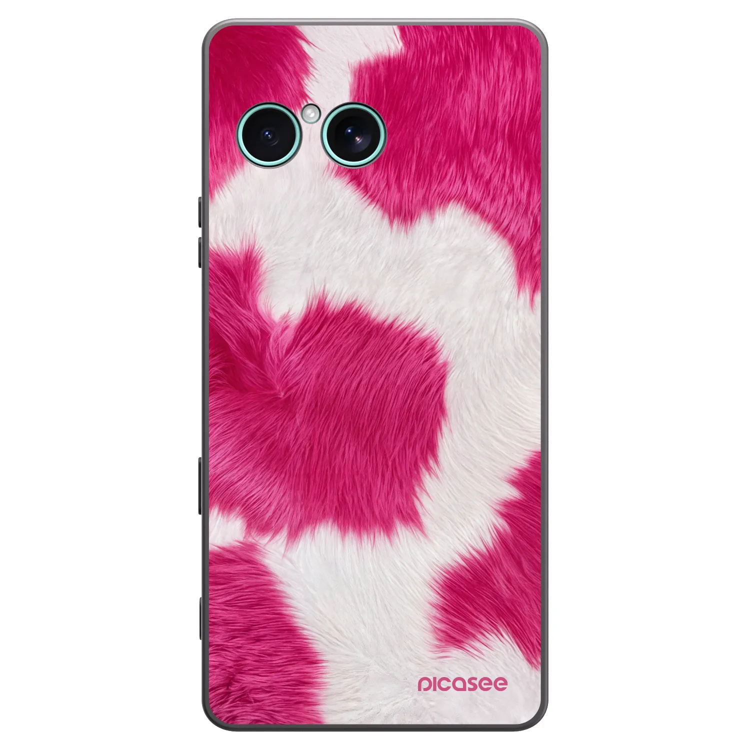 Picasee Μαύρη θήκη σιλικόνης για Sony Xperia 10 VII - Pink Moo