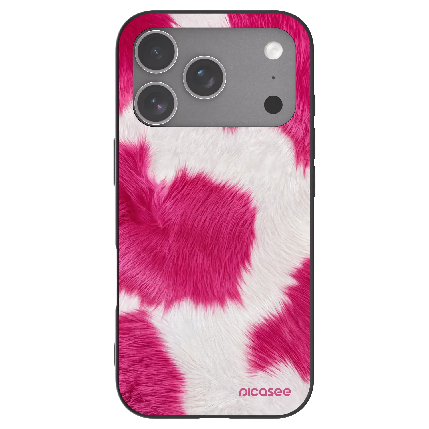 Picasee Μαύρη θήκη σιλικόνης για Apple iPhone 18 Pro - Pink Moo