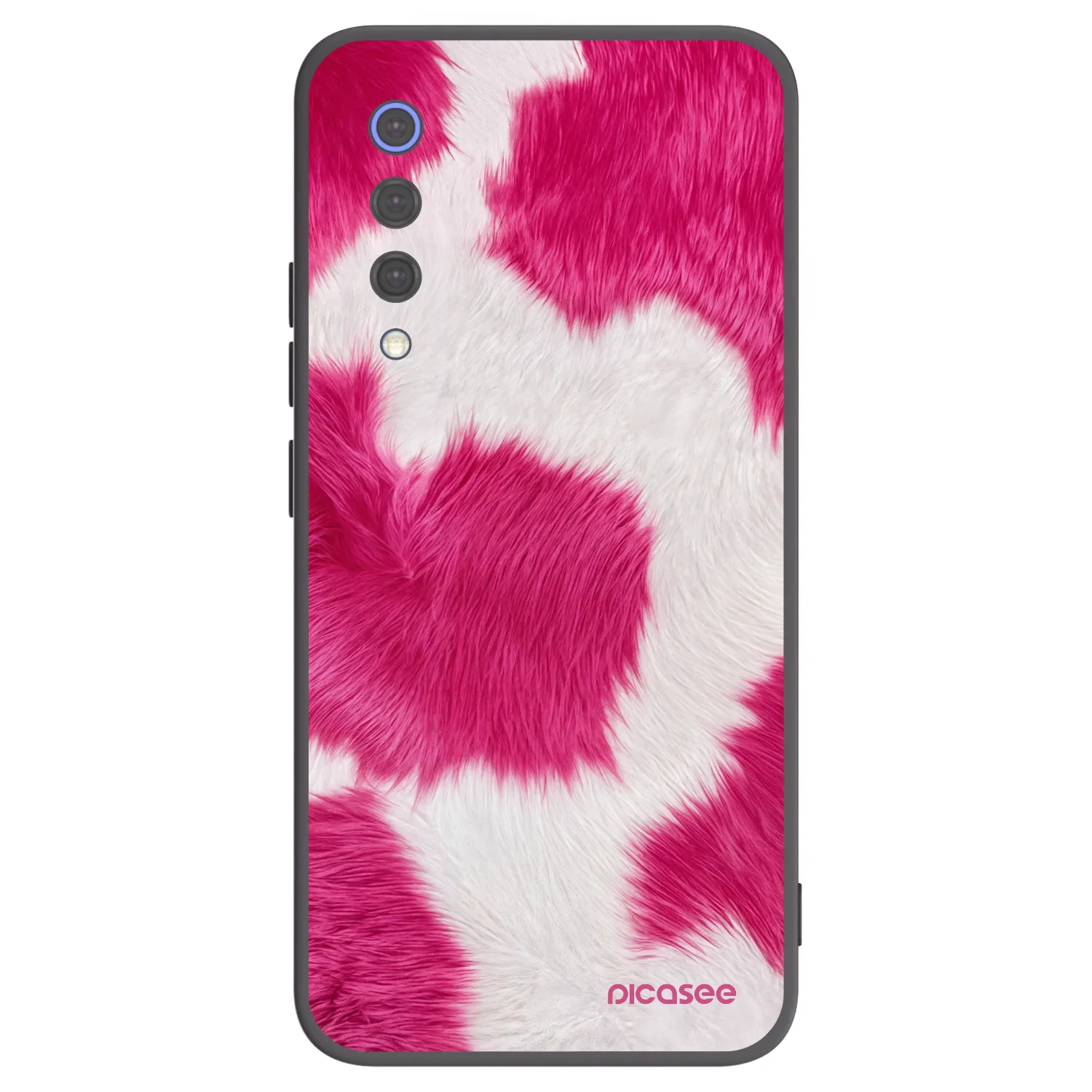 Picasee Μαύρη θήκη σιλικόνης για Xiaomi Mi 9 SE - Pink Moo
