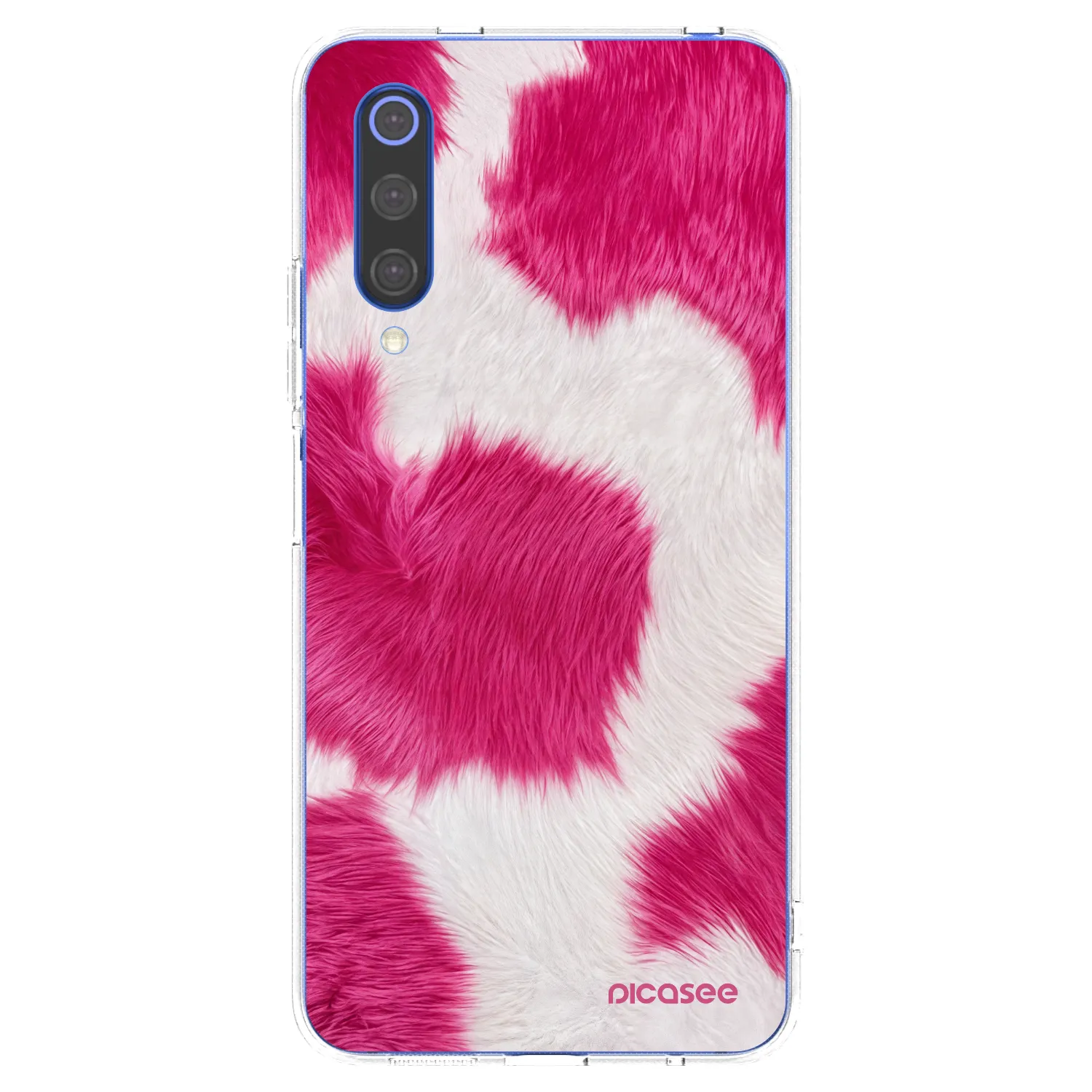 Picasee διαφανής θήκη σιλικόνης Xiaomi Mi 9 SE - Pink Moo