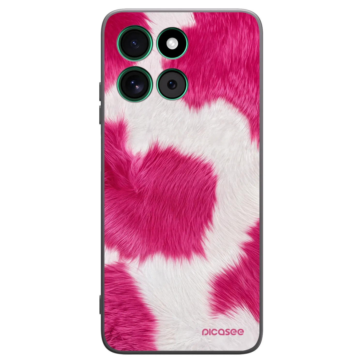 Picasee Μαύρη θήκη σιλικόνης για Motorola Moto G57 Power - Pink Moo