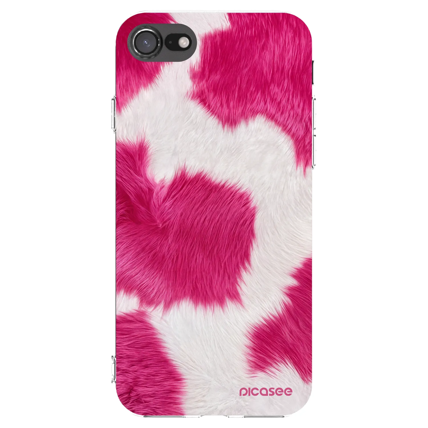 Picasee διαφανής θήκη σιλικόνης Apple iPhone 8 - Pink Moo