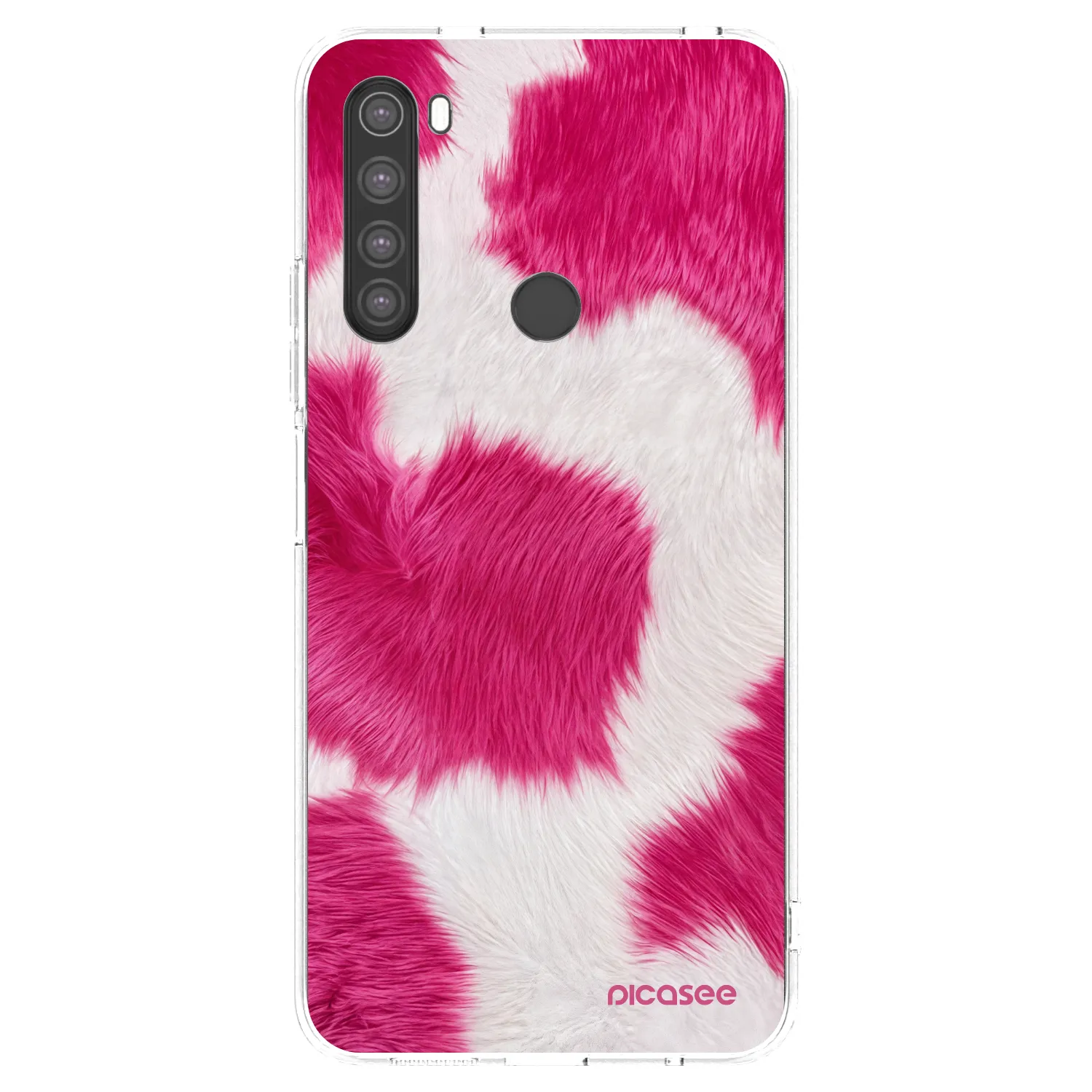Picasee διαφανής θήκη σιλικόνης Xiaomi Redmi Note 8 - Pink Moo