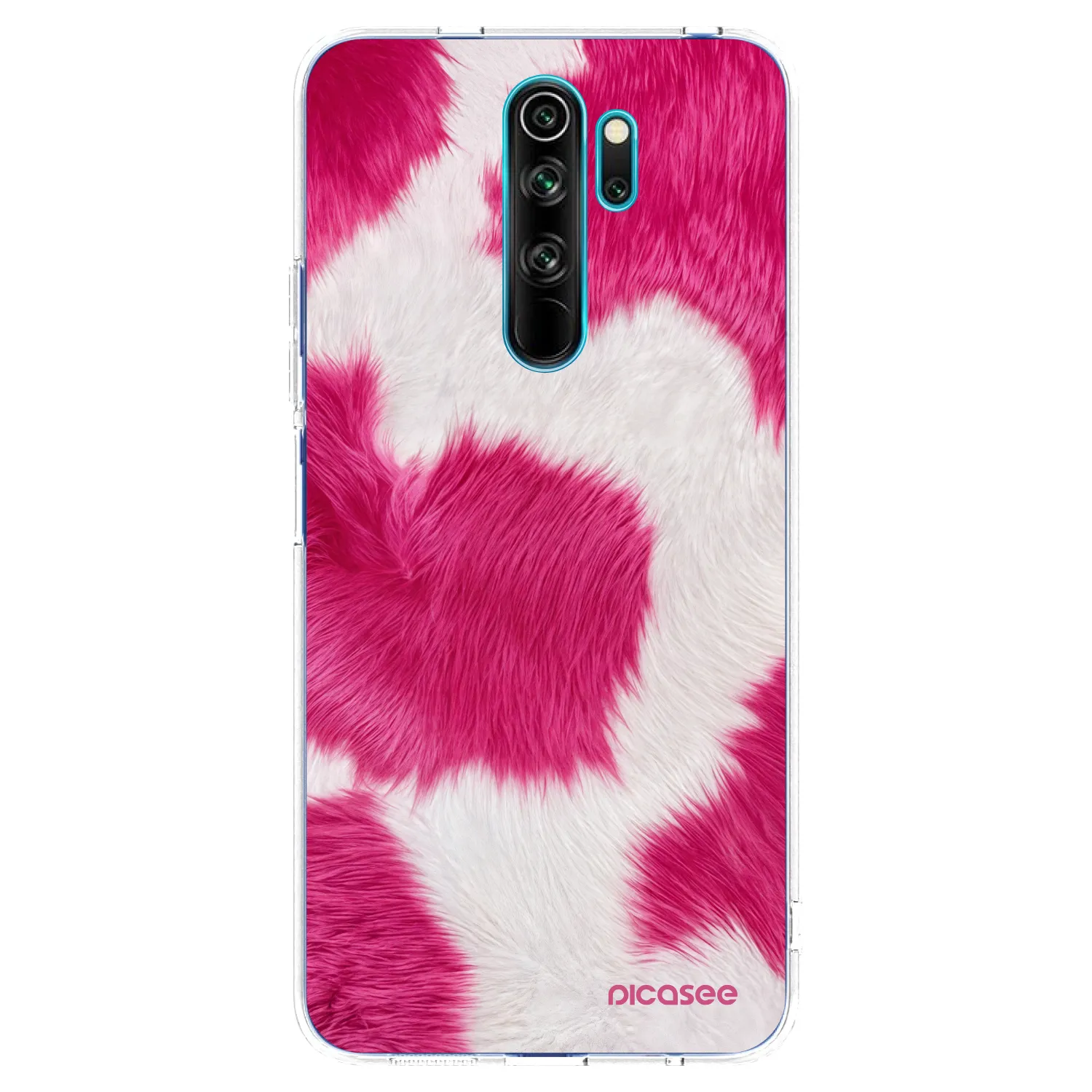 Picasee διαφανής θήκη σιλικόνης Xiaomi Redmi Note 8 Pro - Pink Moo