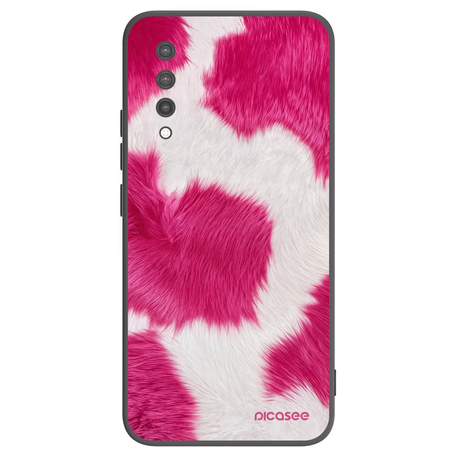 Picasee Μαύρη θήκη σιλικόνης για Xiaomi Mi 9 Lite - Pink Moo