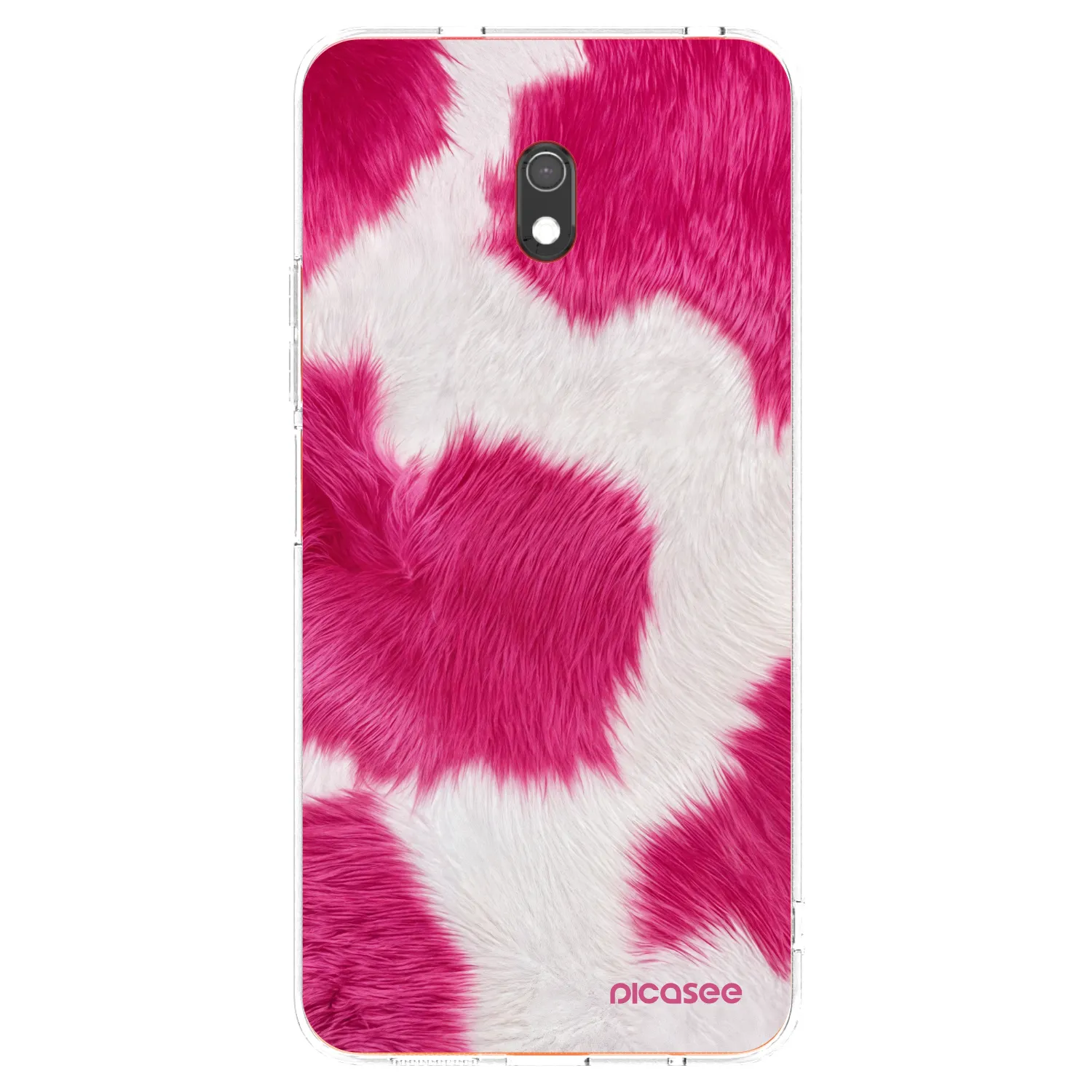 Picasee διαφανής θήκη σιλικόνης Xiaomi Redmi 8A - Pink Moo