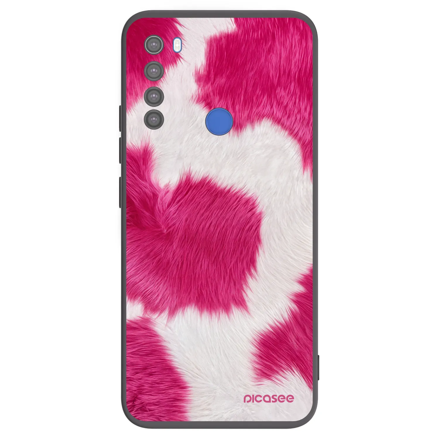 Picasee Μαύρη θήκη σιλικόνης για Xiaomi Redmi Note 8T - Pink Moo