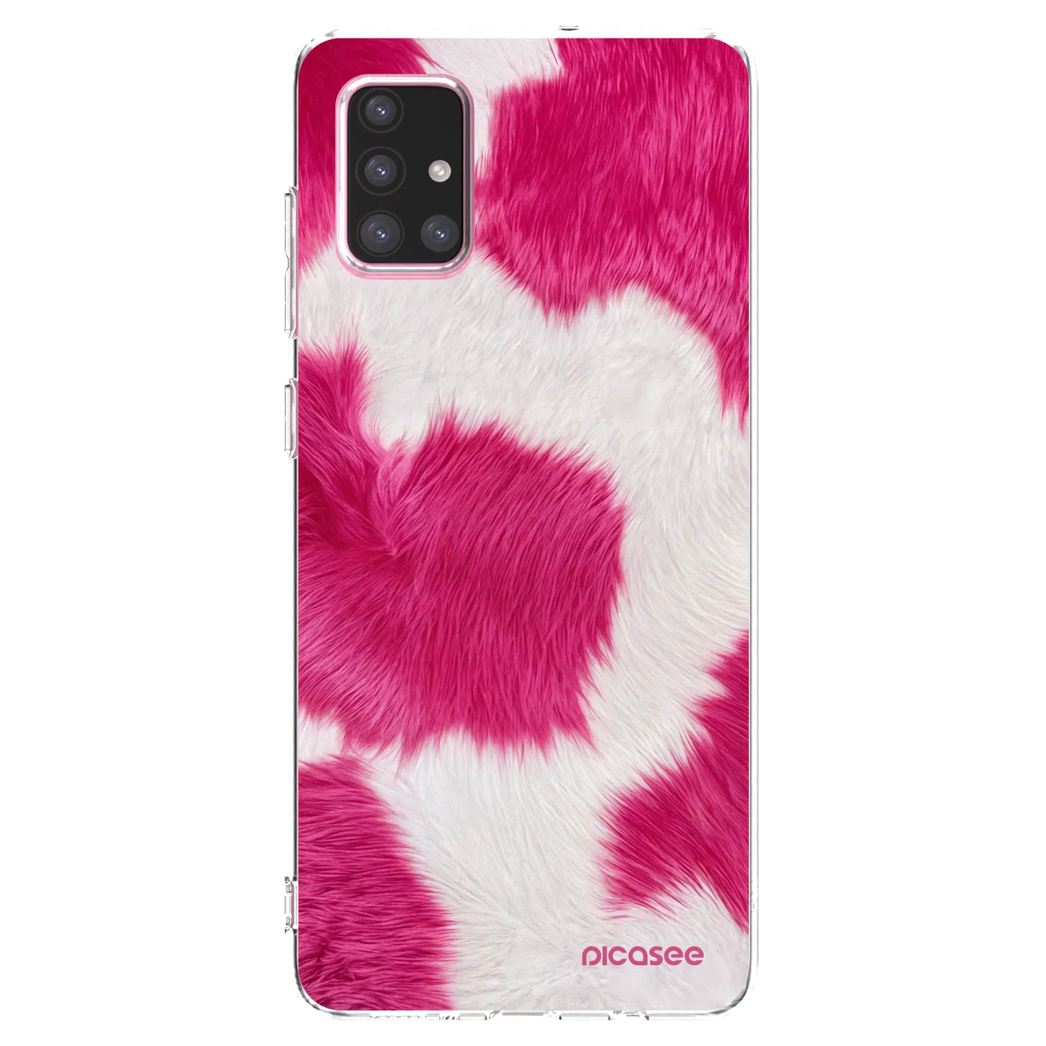 Picasee διαφανής θήκη σιλικόνης Samsung Galaxy A71 A715F - Pink Moo