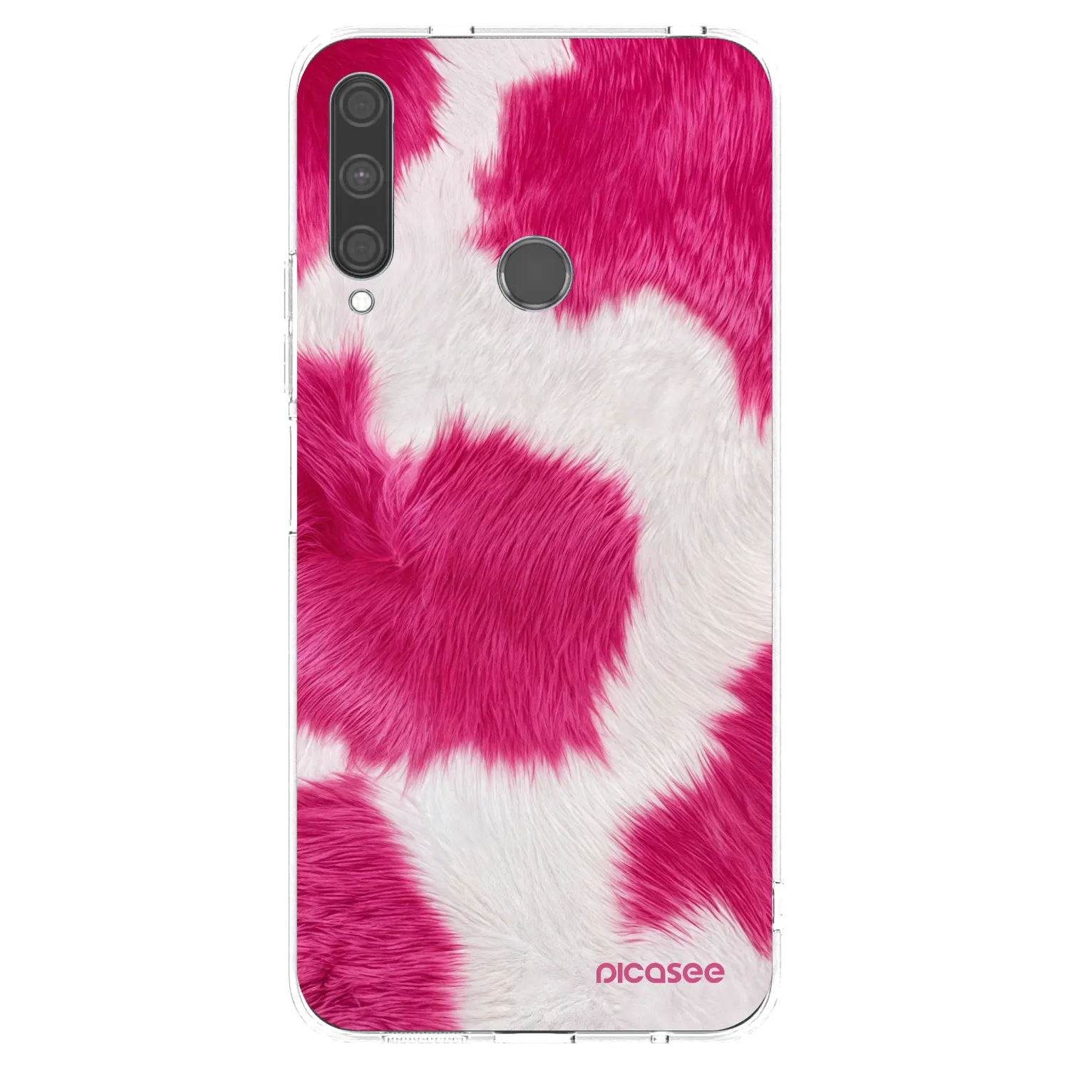 Picasee διαφανής θήκη σιλικόνης Huawei P40 Lite E - Pink Moo