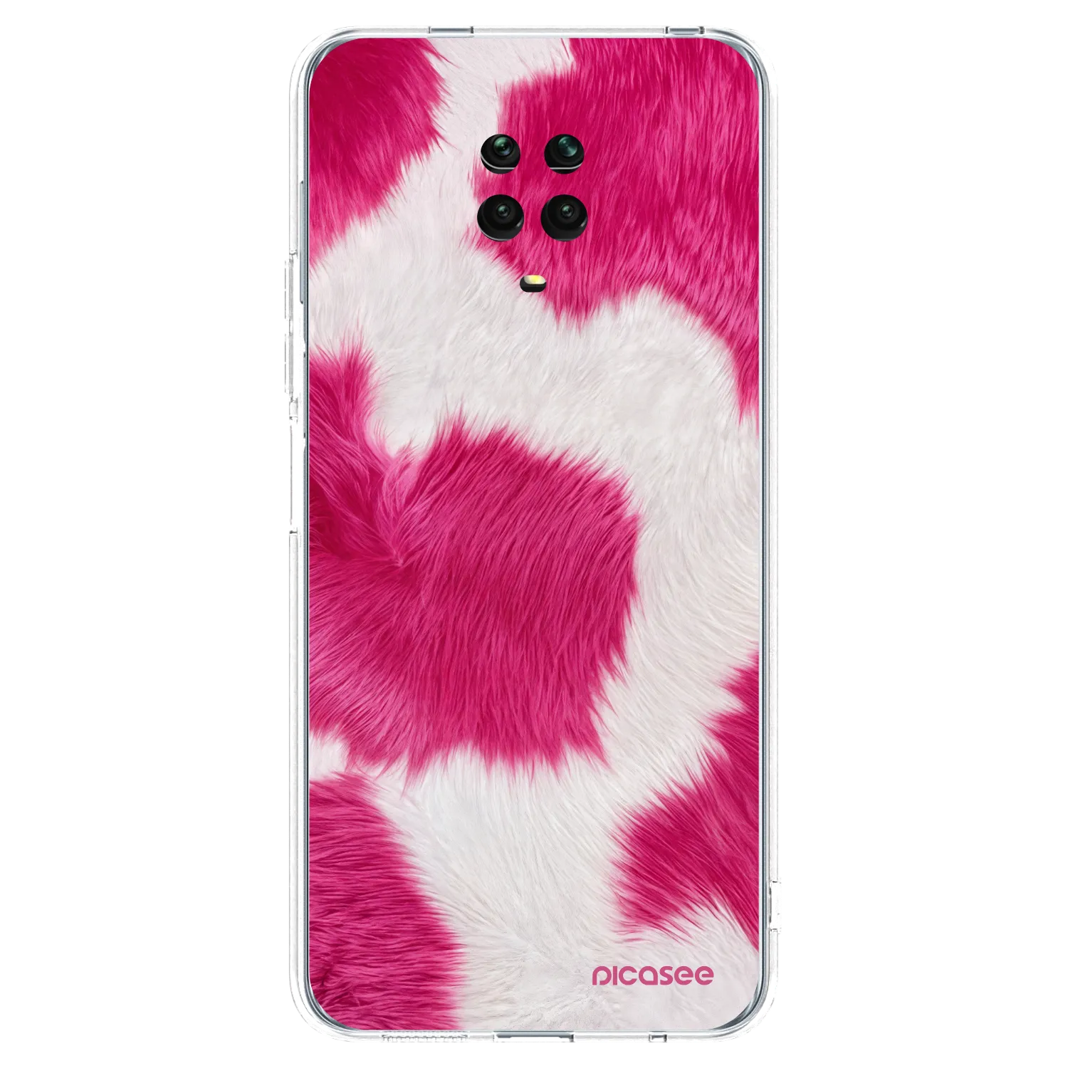 Picasee διαφανής θήκη σιλικόνης Xiaomi Redmi Note 9S - Pink Moo