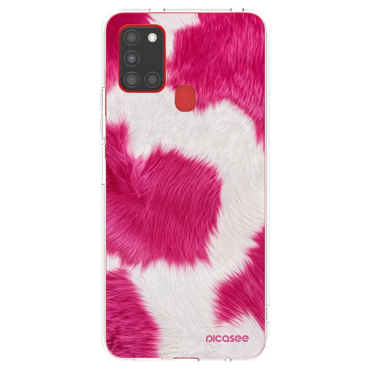 Picasee διαφανής θήκη σιλικόνης Samsung Galaxy A21s - Pink Moo