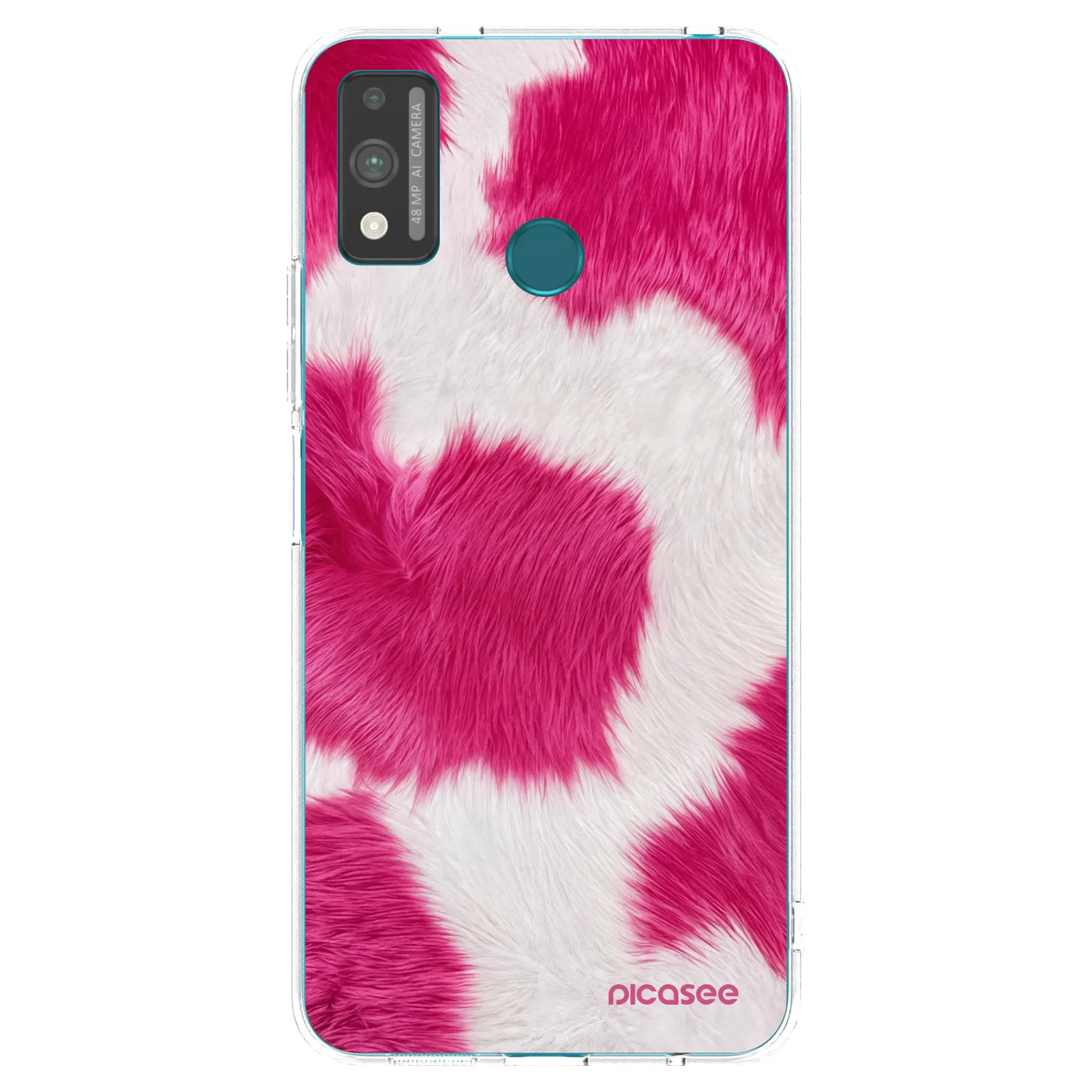 Picasee διαφανής θήκη σιλικόνης Honor 9X Lite - Pink Moo