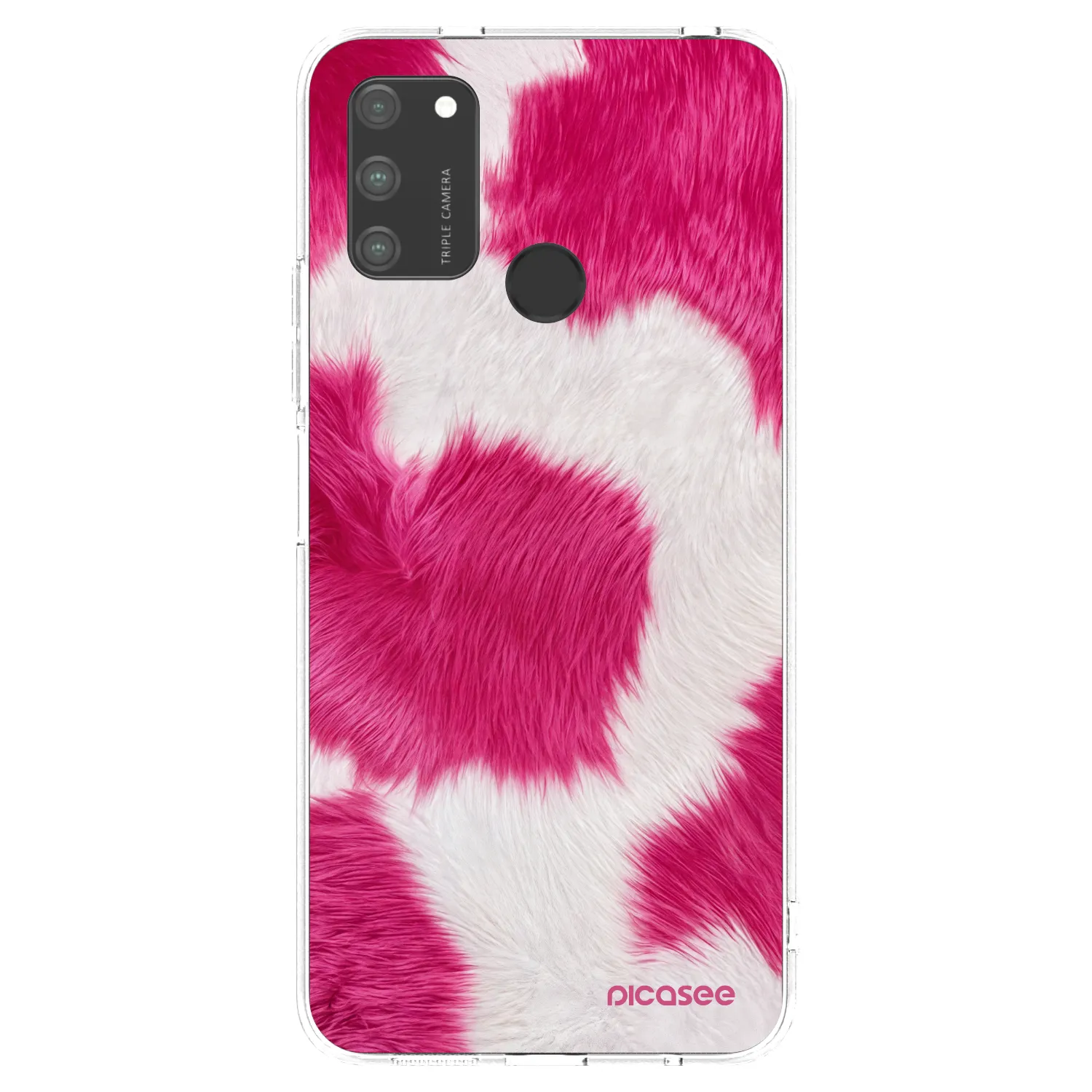Picasee διαφανής θήκη σιλικόνης Honor 9A - Pink Moo