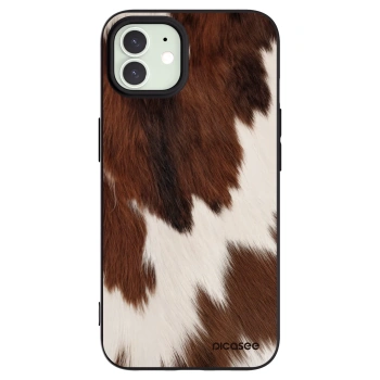 Picasee Μαύρη θήκη σιλικόνης για Apple iPhone 12 - Rustica