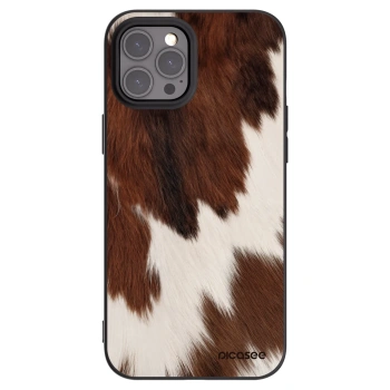 Picasee Μαύρη θήκη σιλικόνης για Apple iPhone 12 Pro Max - Rustica