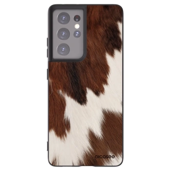 Picasee Μαύρη θήκη σιλικόνης για Samsung Galaxy S21 Ultra 5G G998B - Rustica