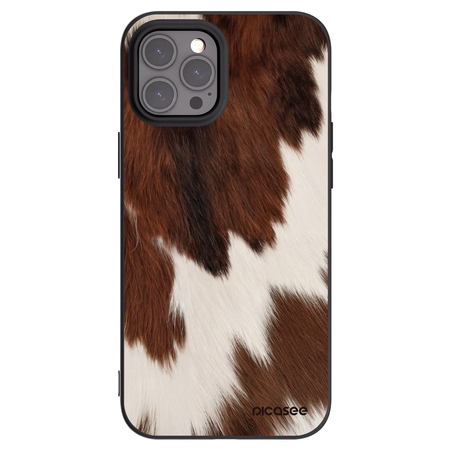 Picasee Μαύρη θήκη σιλικόνης για Apple iPhone 12 Pro Max - Rustica