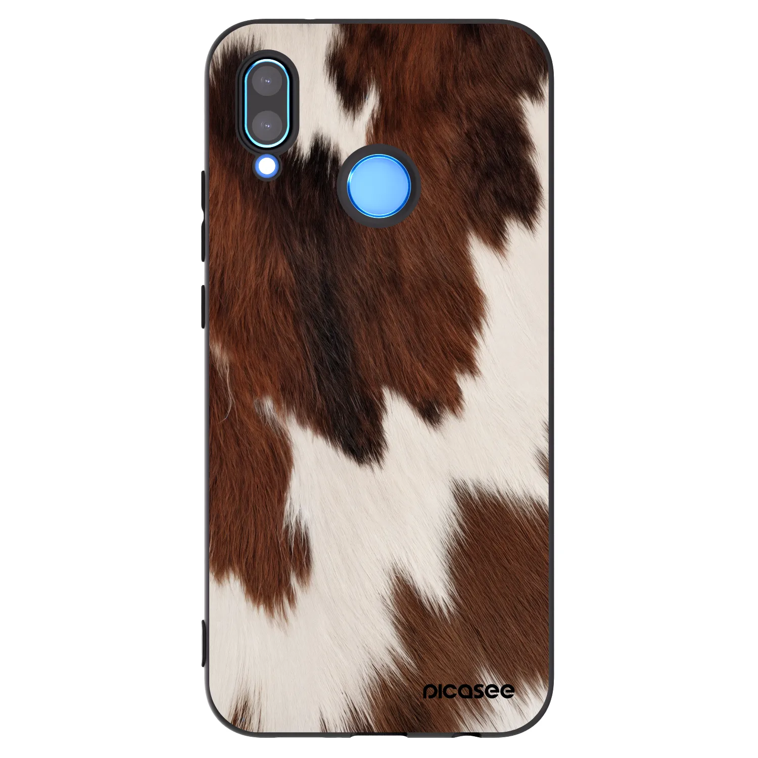 Picasee Μαύρη θήκη σιλικόνης για Huawei P20 Lite - Rustica